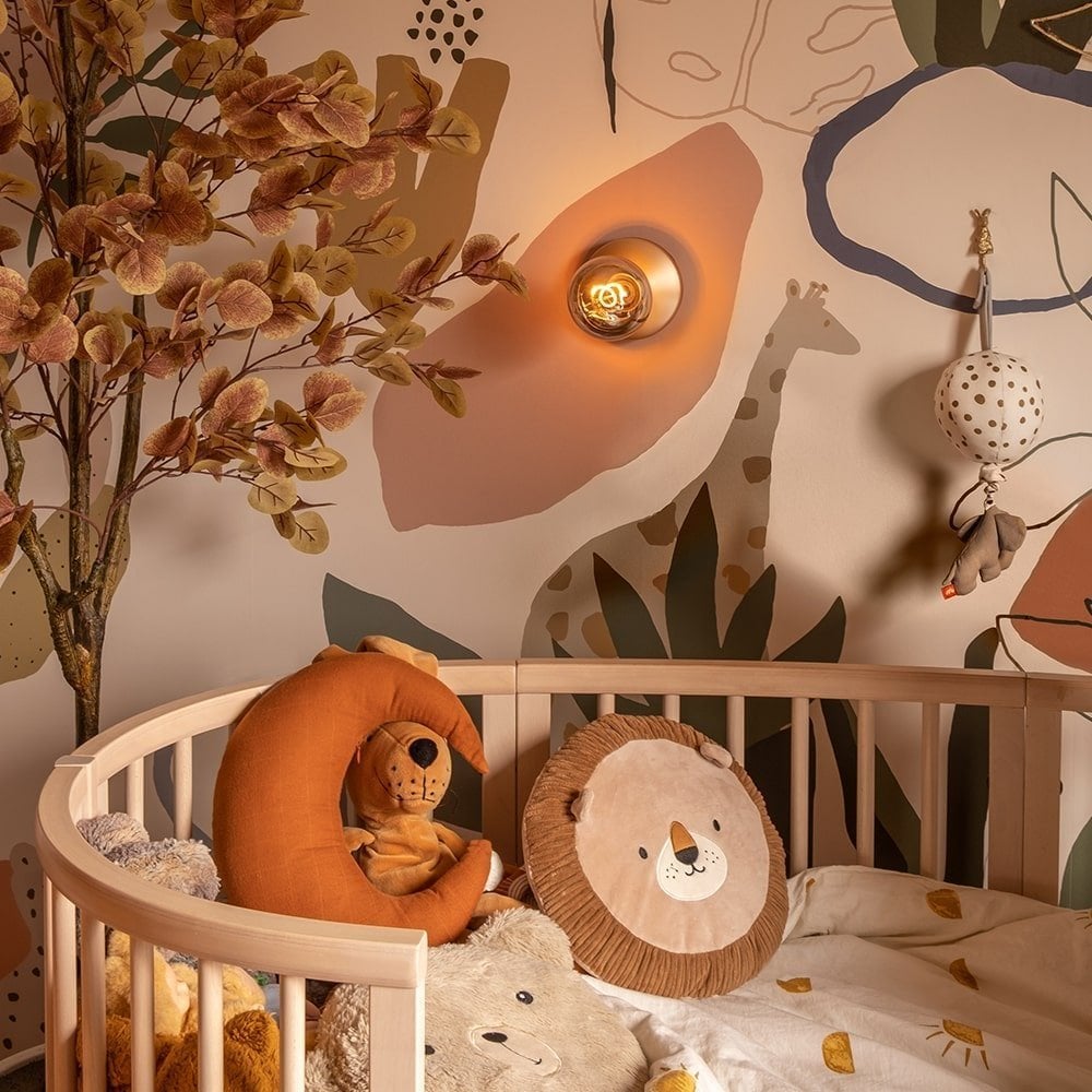 Humble Bee Wall Light - Gold & Smoked Bulb