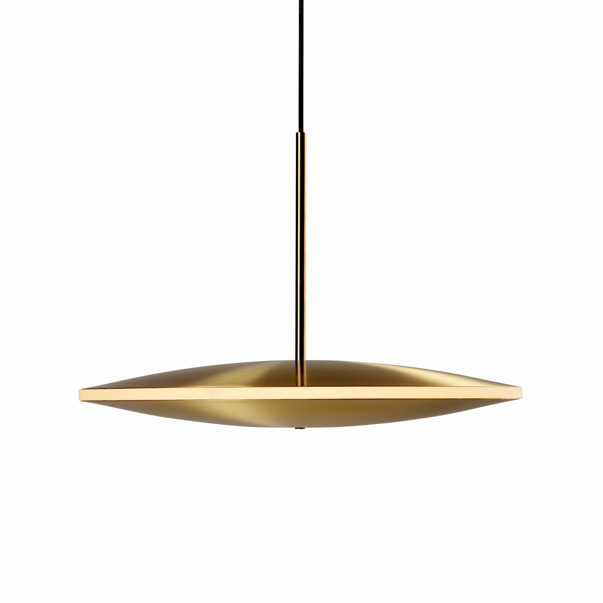Graypants Chrona Dish 17h Pendant - Brass