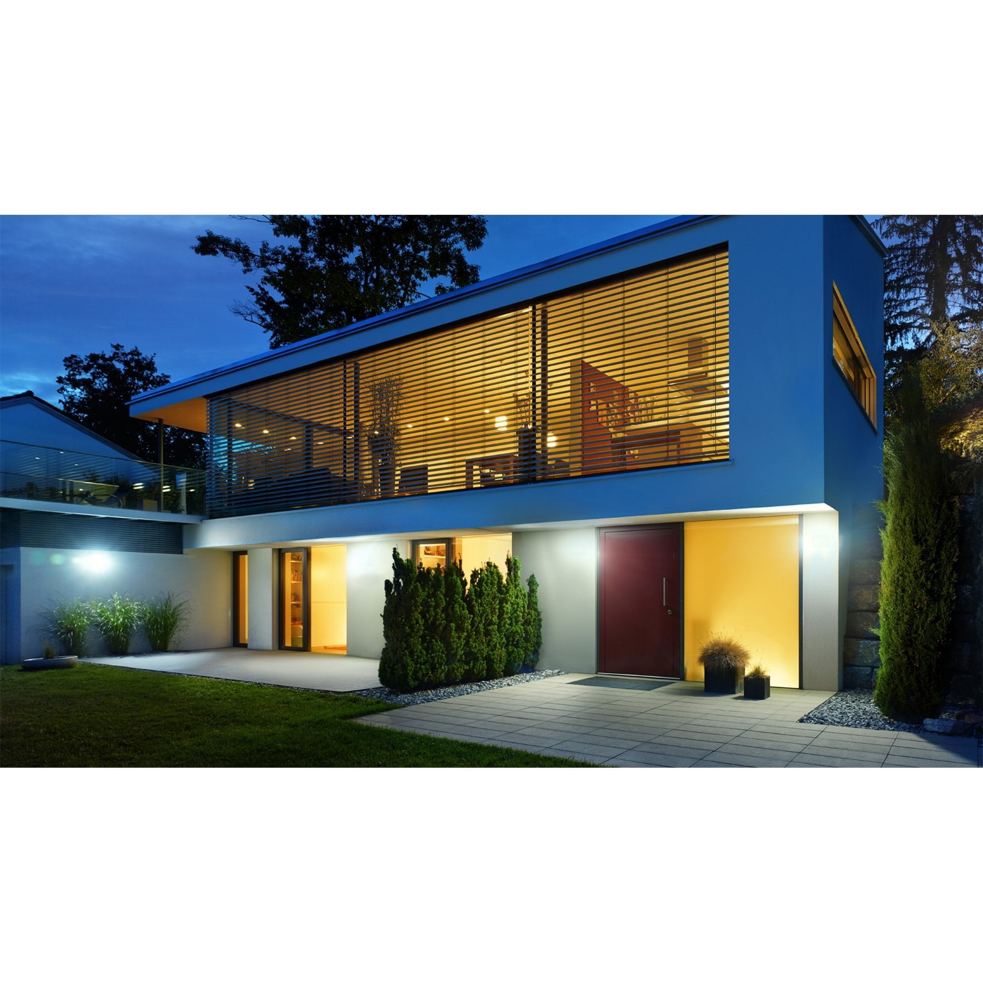 Steinel XLED Curved LED Floodlight with PIR - Anthracite