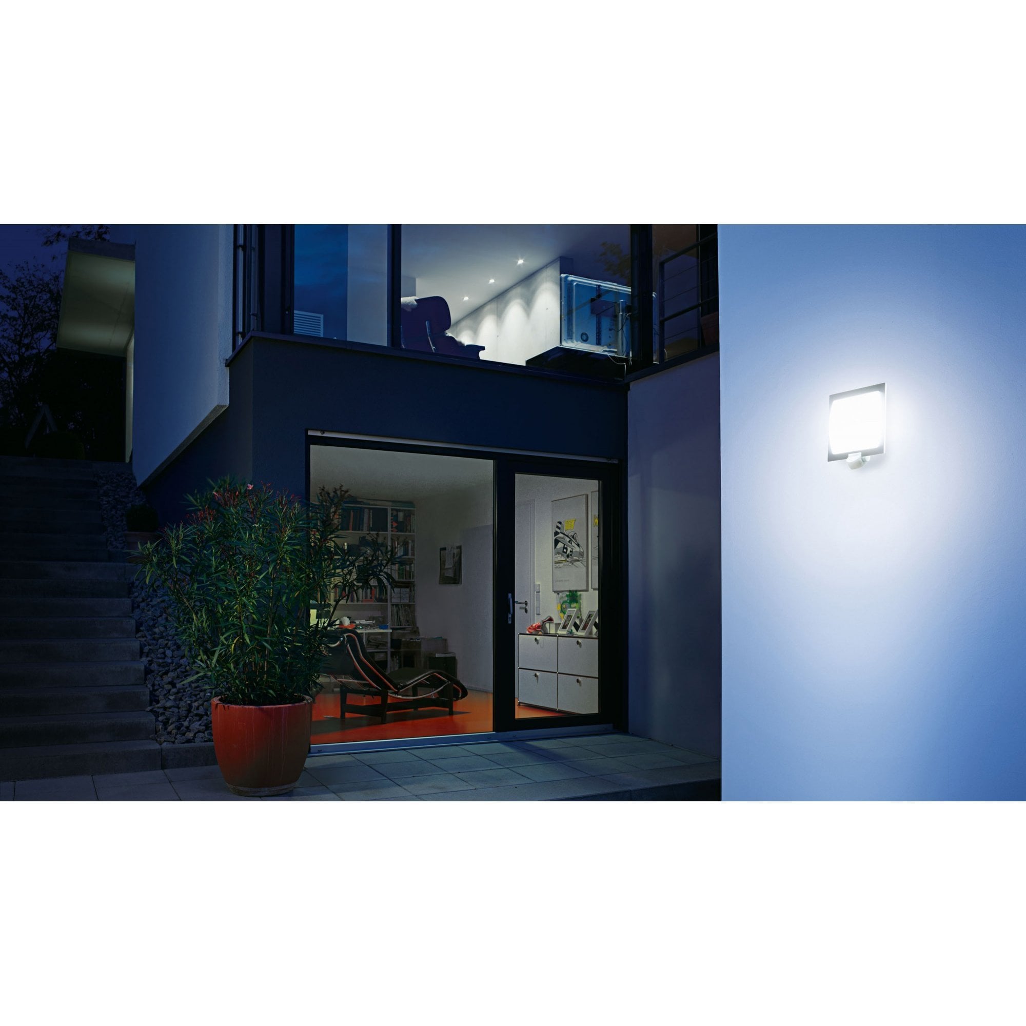 Steinel L 20 Wall light with PIR - square - Anthracite