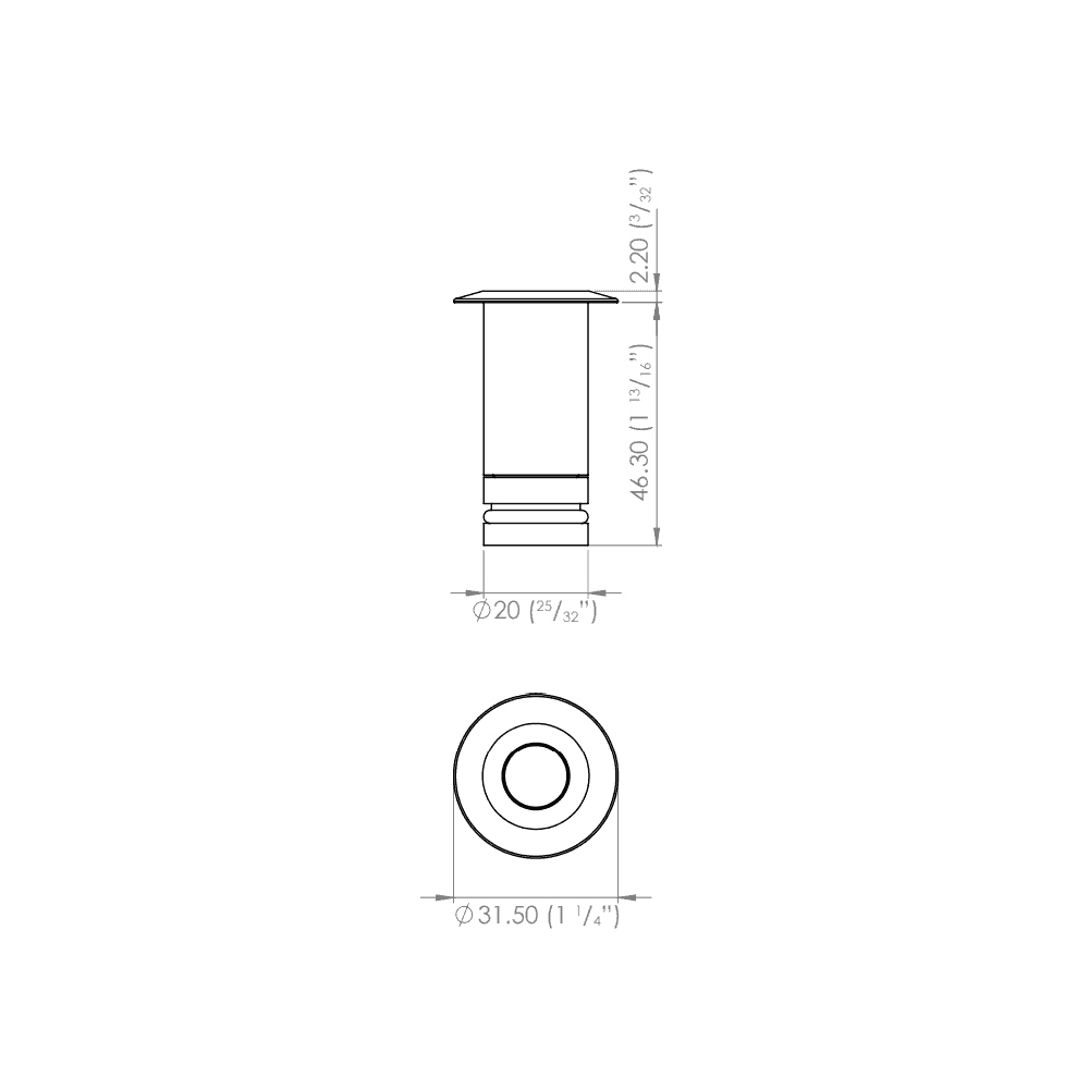 LuxR Micro Dark Lighter - Copper - Low Voltage