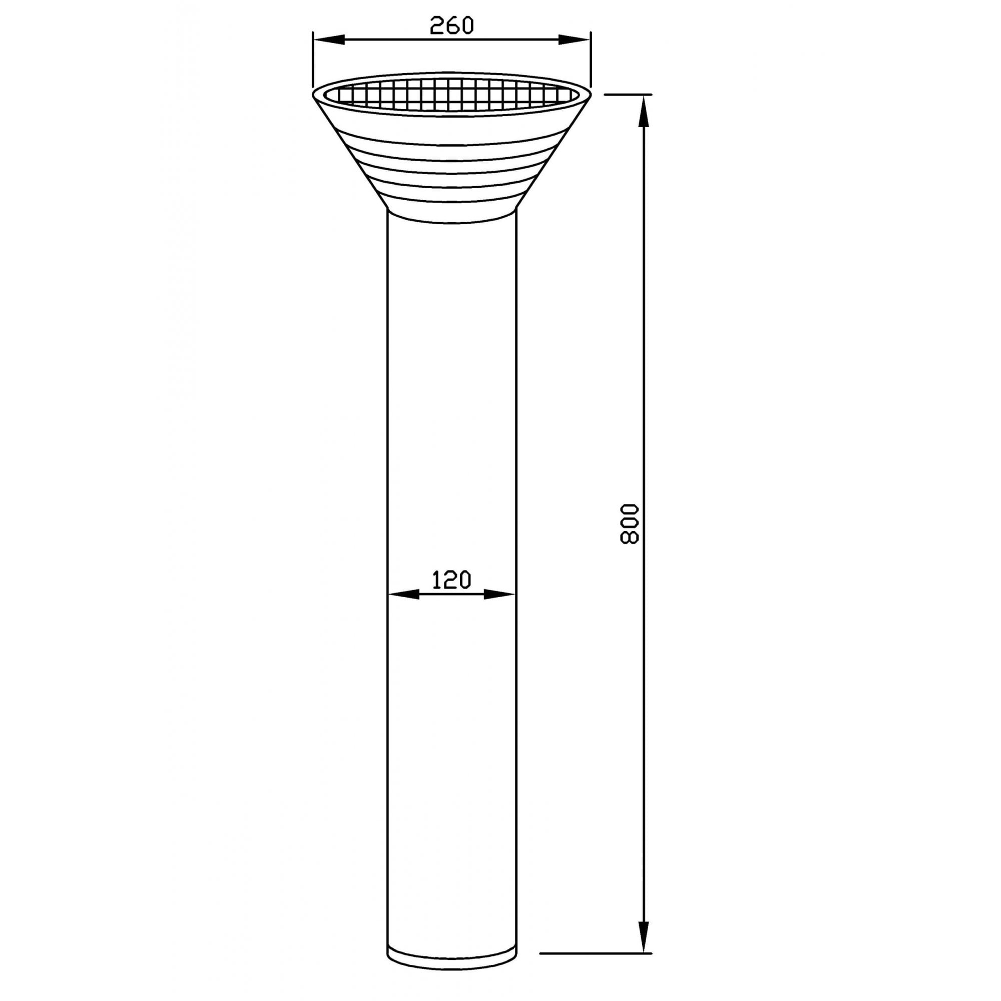 Lumena Pro Solar Olympia - 800mm Path Light - Solar