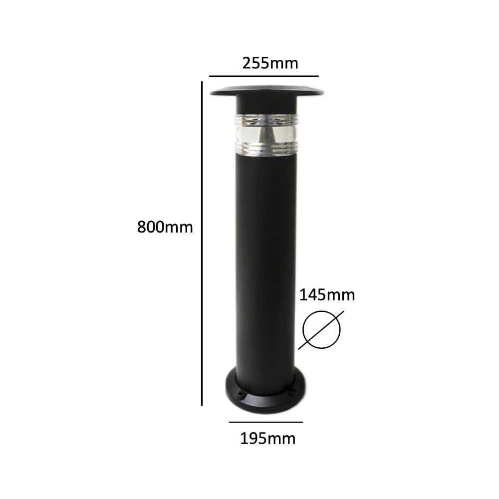 Lumena Pro Solar Panama - 800mm PIR Bollard Light - Solar