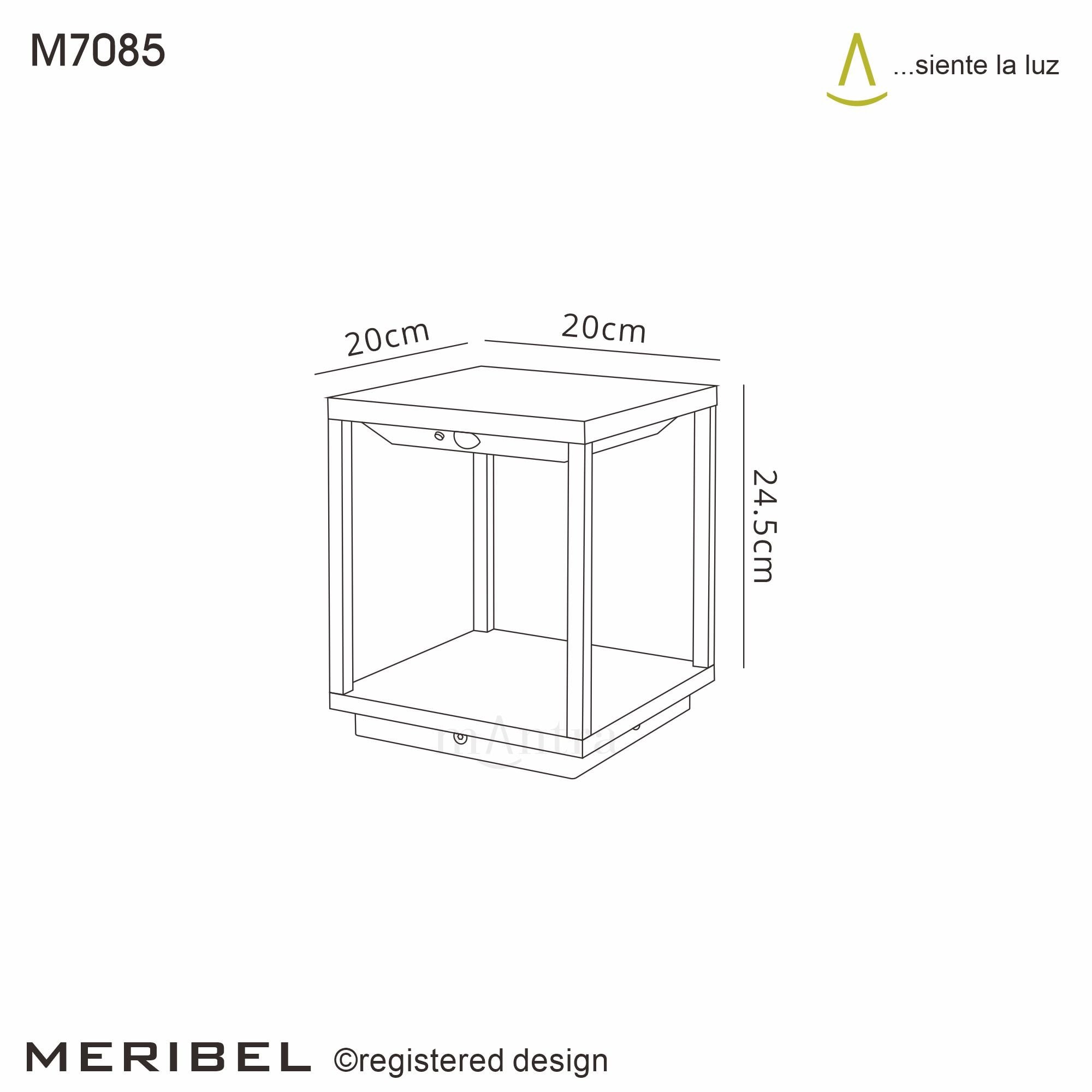 Mantra Meribel Solar/Sensor Portable Lamp