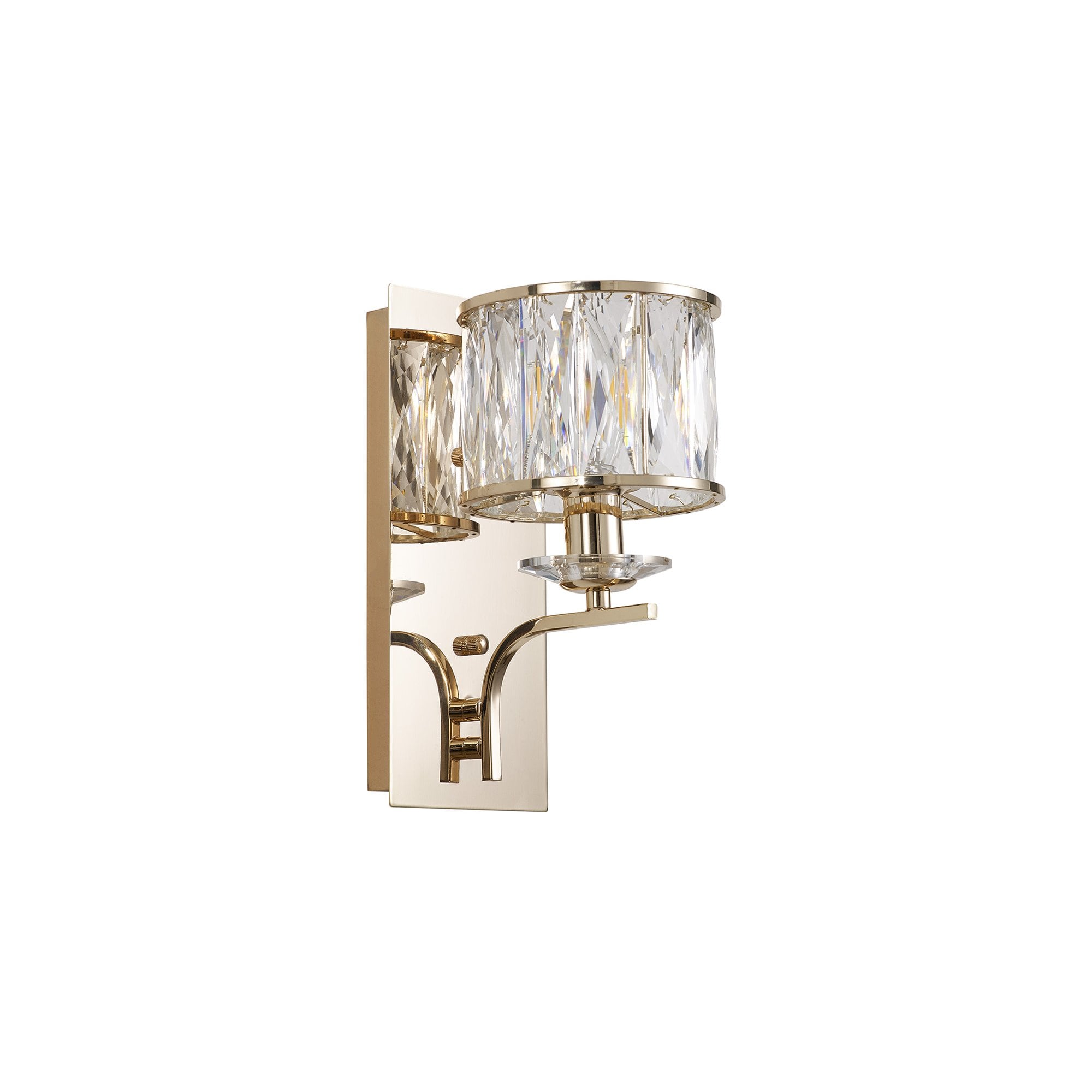 Diyas Vivienne 1 Light Wall Lamp - French Gold & Crystal