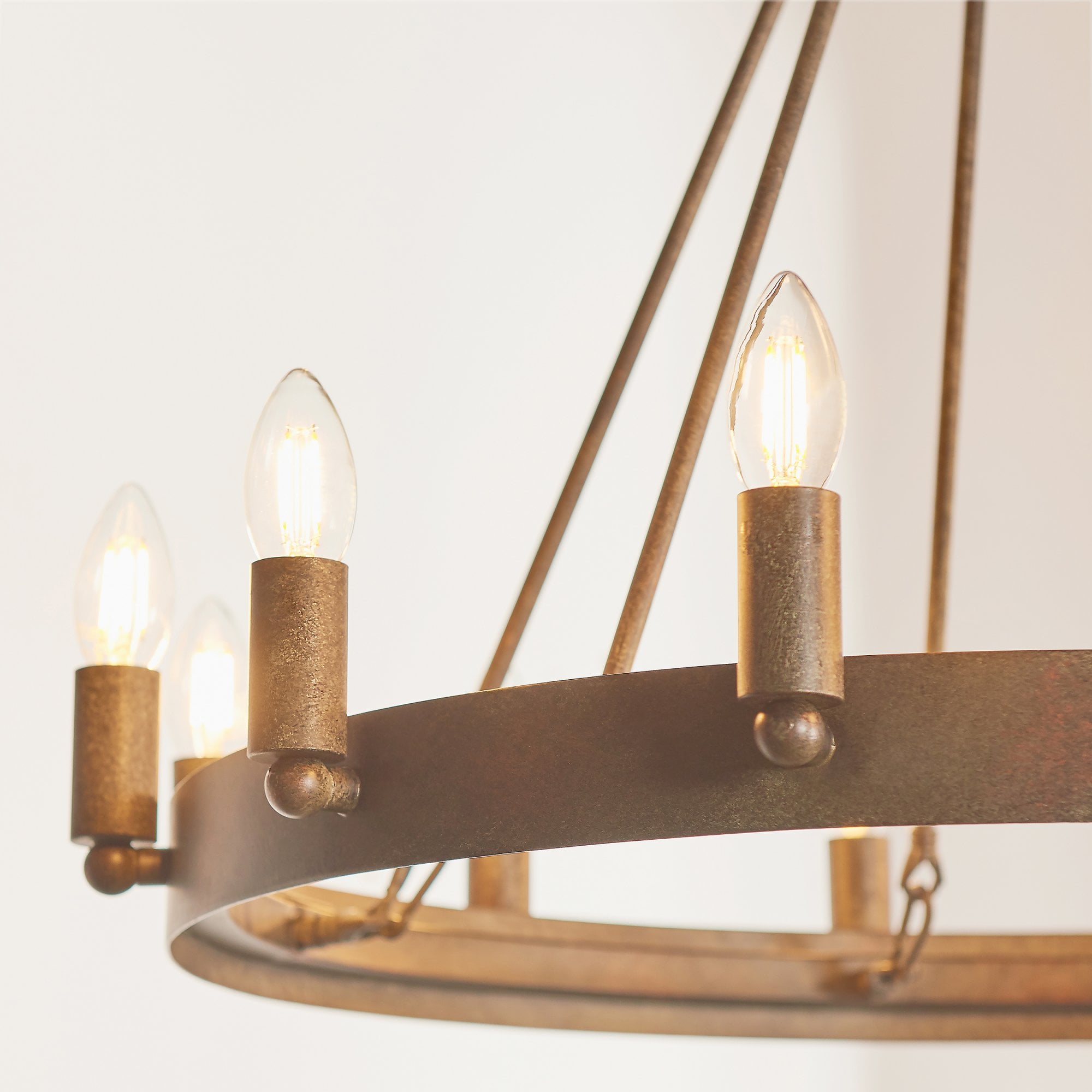 Endon Chevalier 12 Light Pendant - Aged Metallic Paint