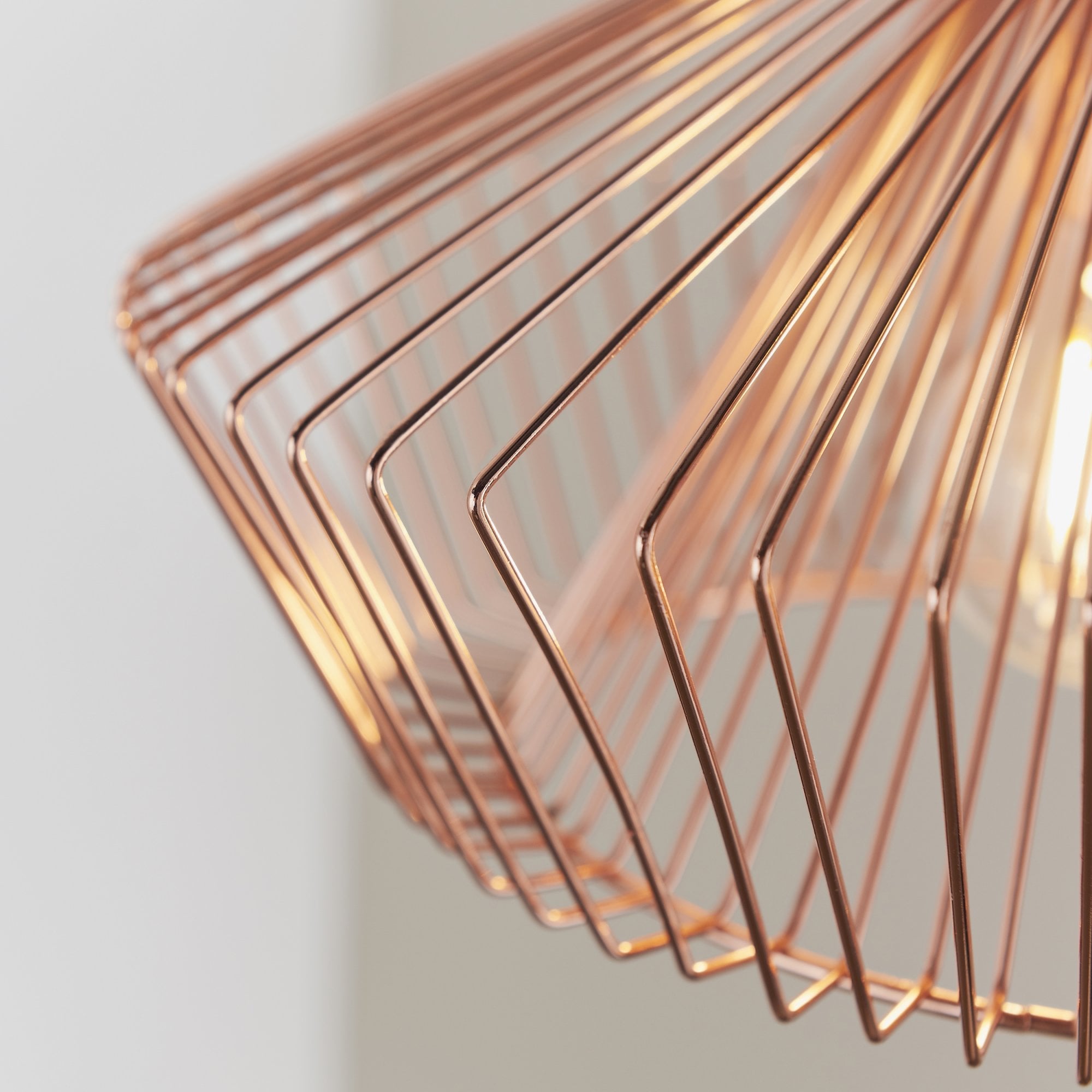 Endon Kimberley Single Light Pendant - Copper Plate