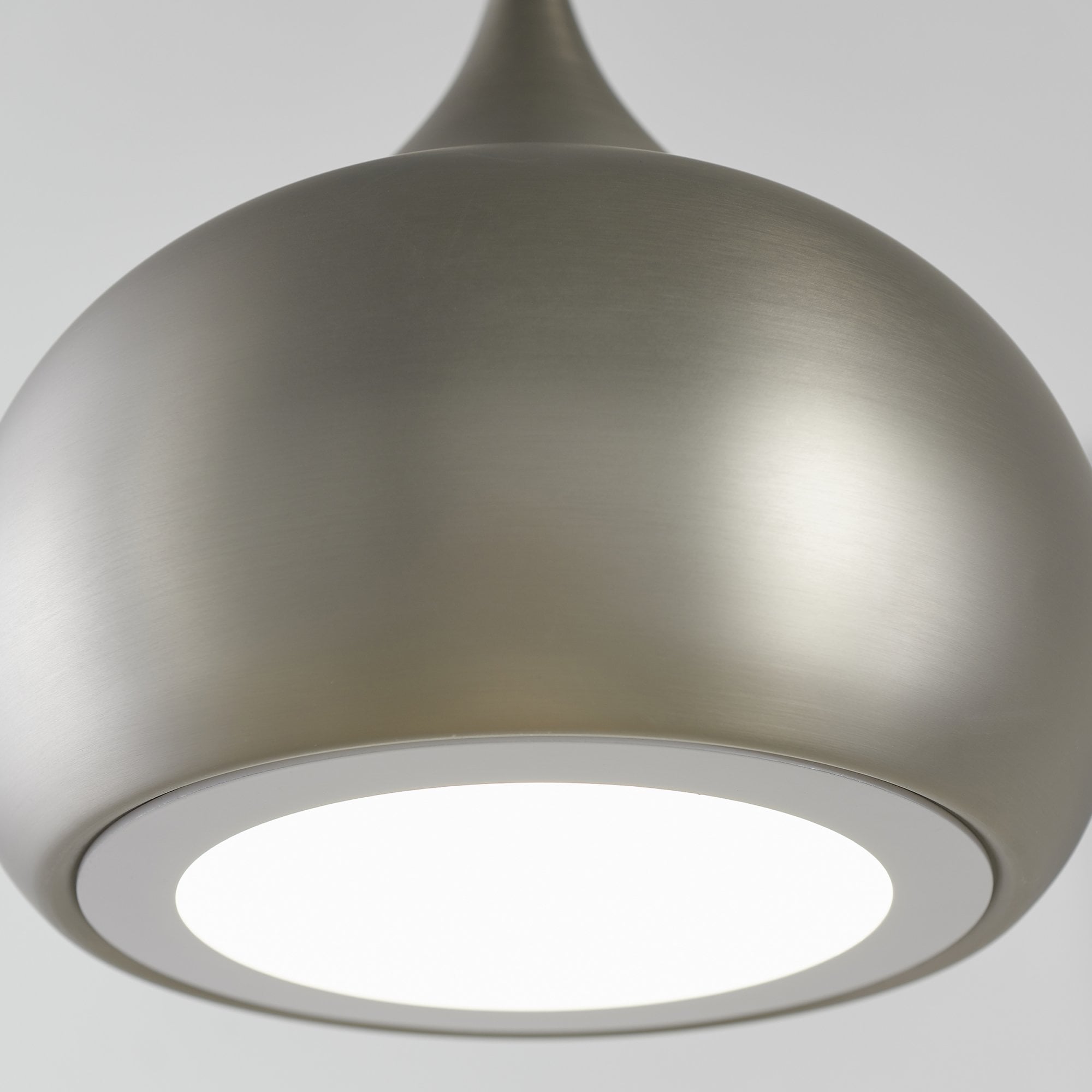 Endon Brosnan Single Light Pendant - Matt Nickel Plate