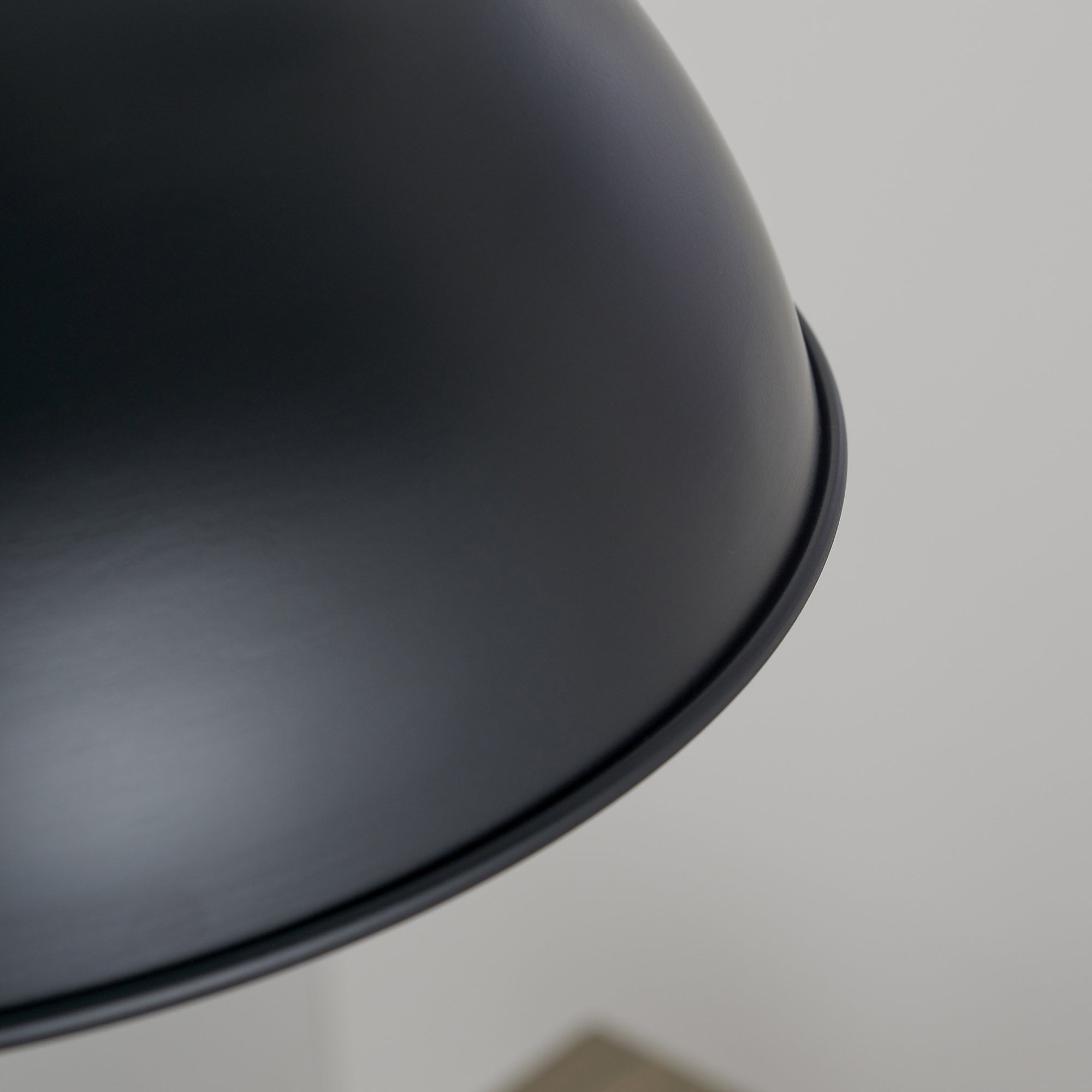 Endon Colman Single Light Pendant - Matt Black & Gold Leaf