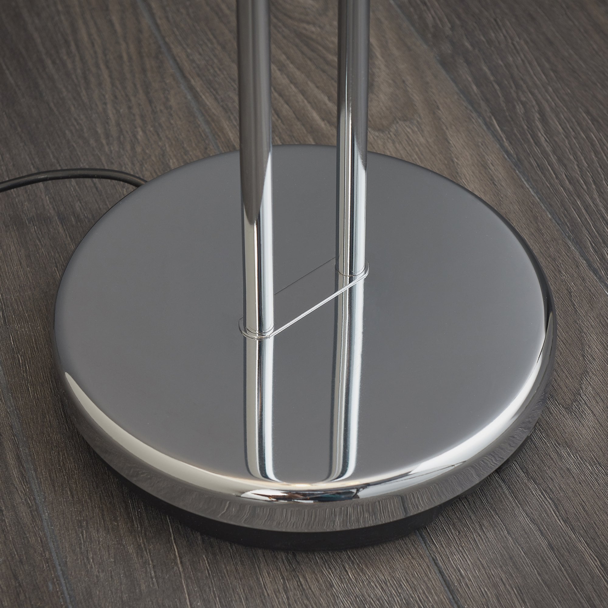 Endon Rome Single Light Floor Lamp  - Chrome Plate & Opal Glass