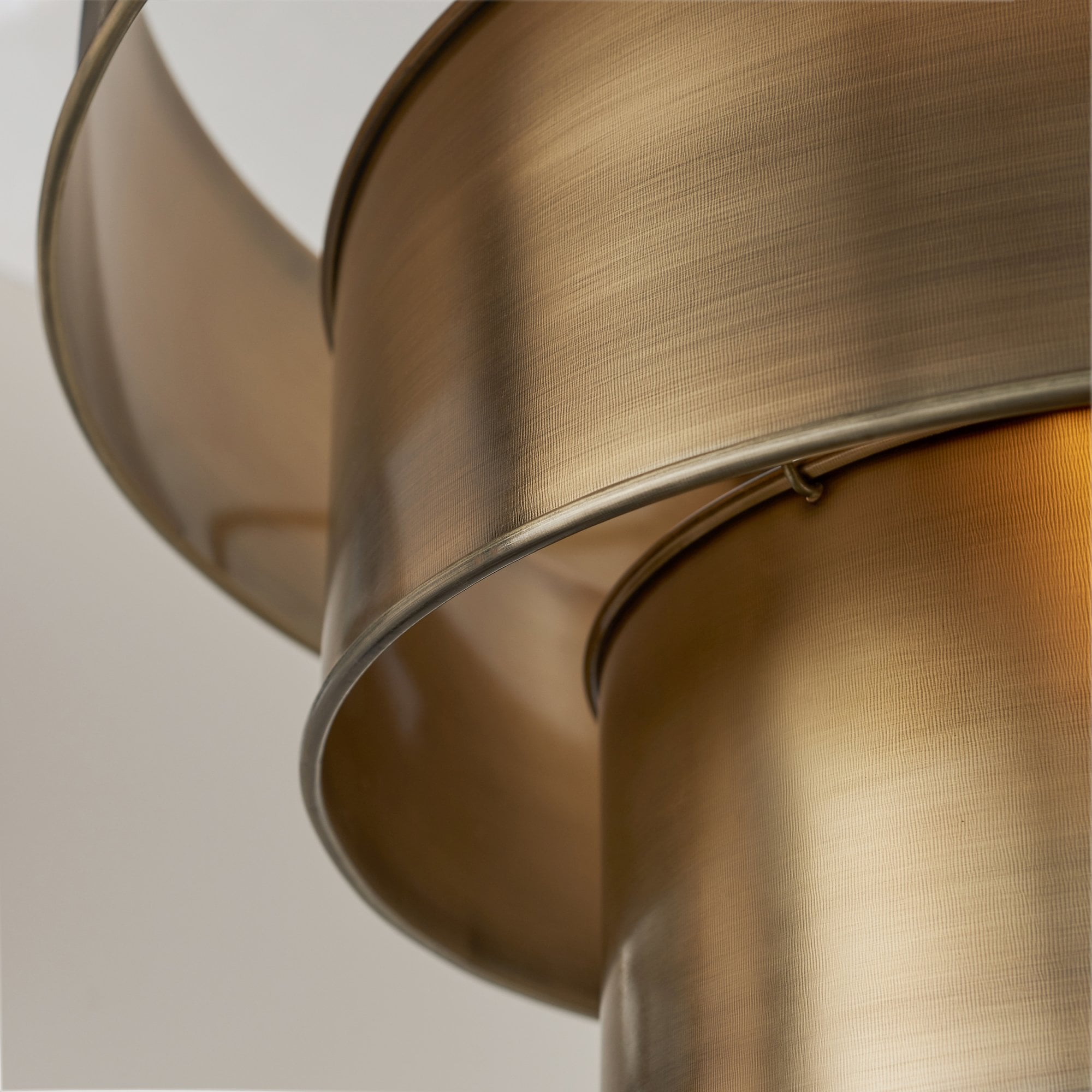 Endon Morad Single Light Pendant  - Aged Brass Plate