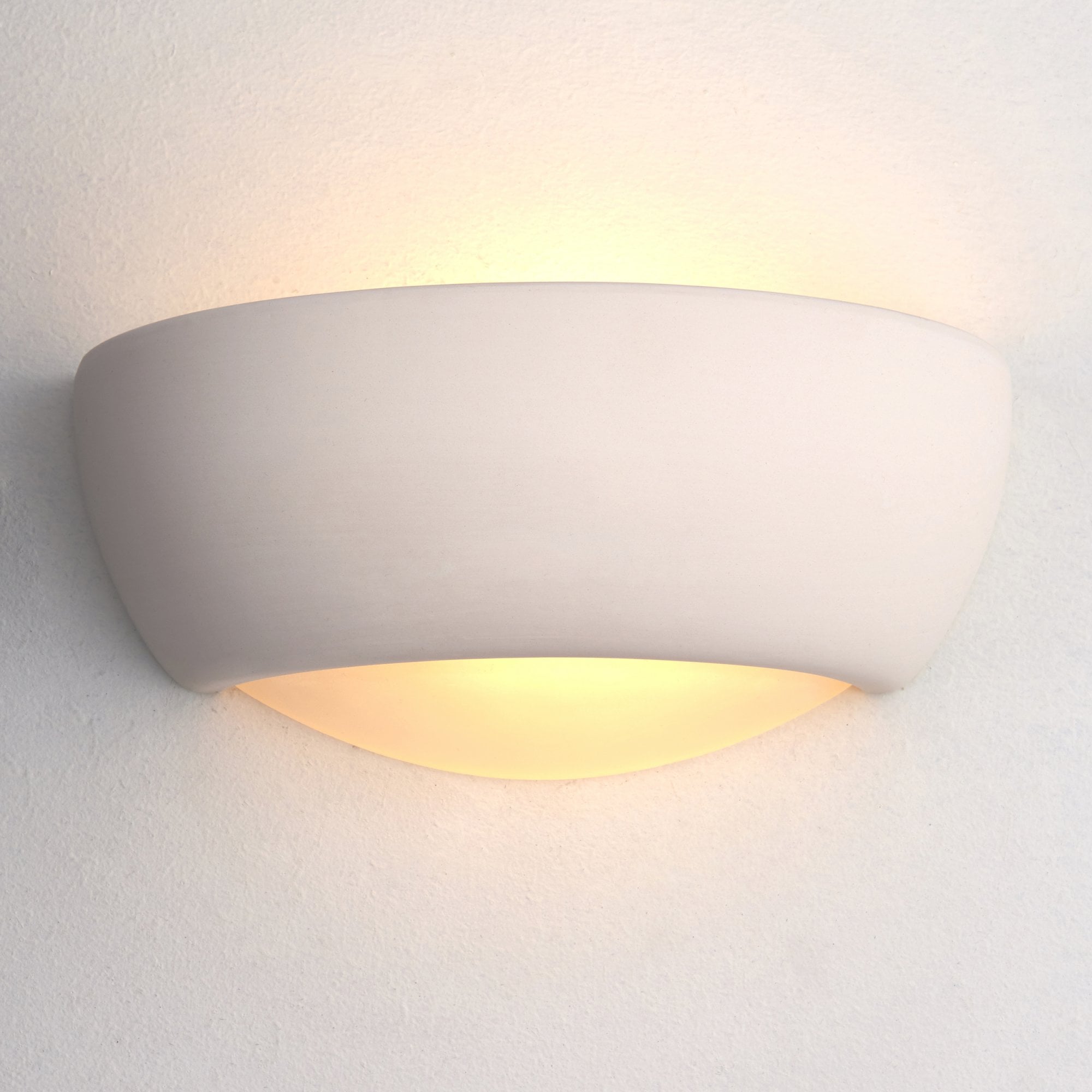 Endon Eton Single Light Wall Light - Unglazed Ceramic
