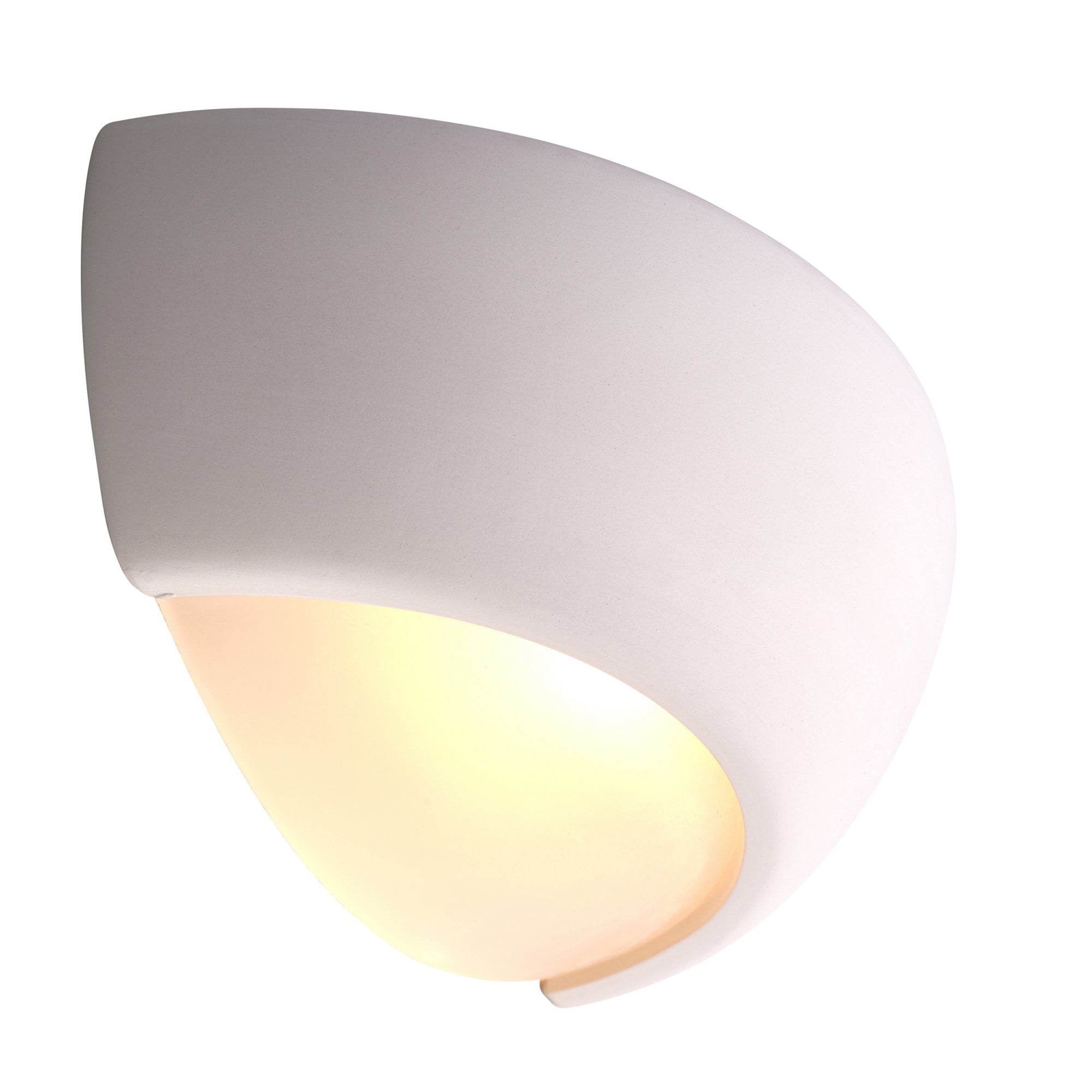 Endon Eton Single Light Wall Light - Unglazed Ceramic