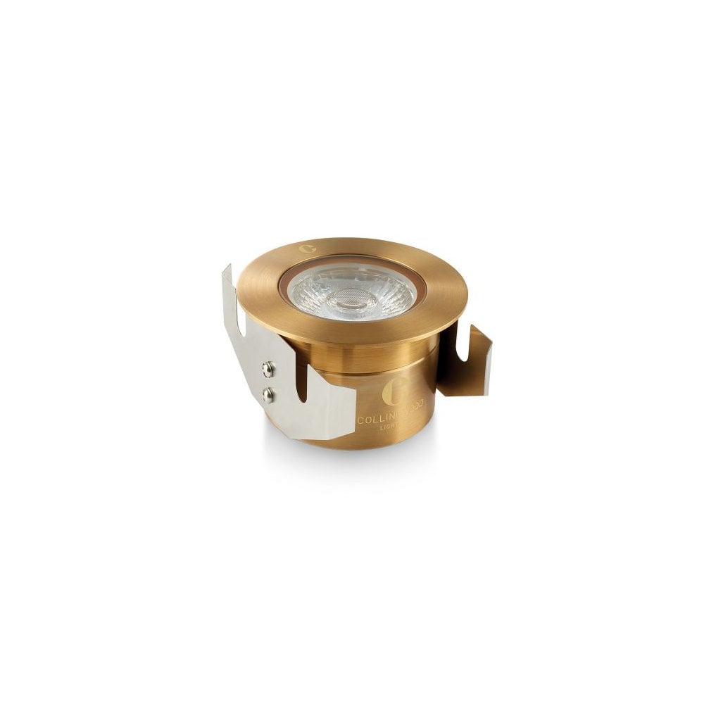 Collingwood GL040 SPS LED Ground Light - Antique Brass - Low Voltage