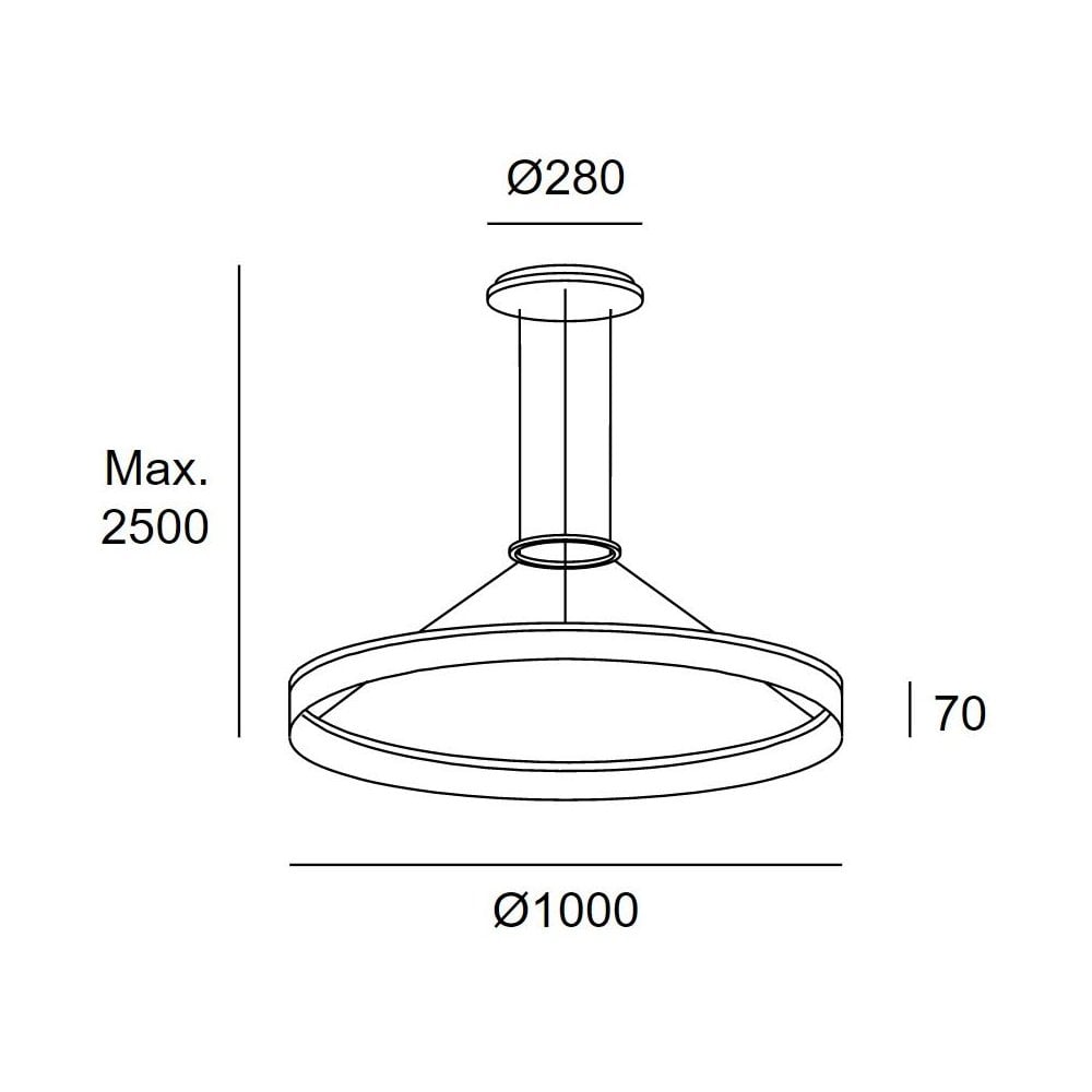 LedsC4 Circ 1000mm Pendant