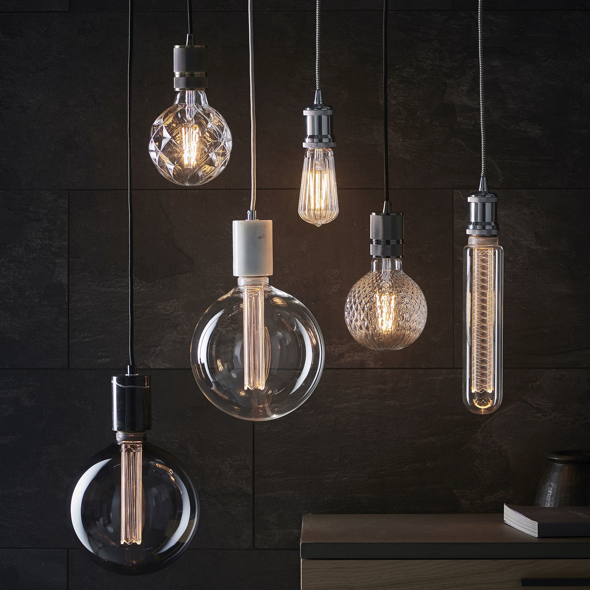 Endon Urban Single Light Pendant - Antique Brass Plate