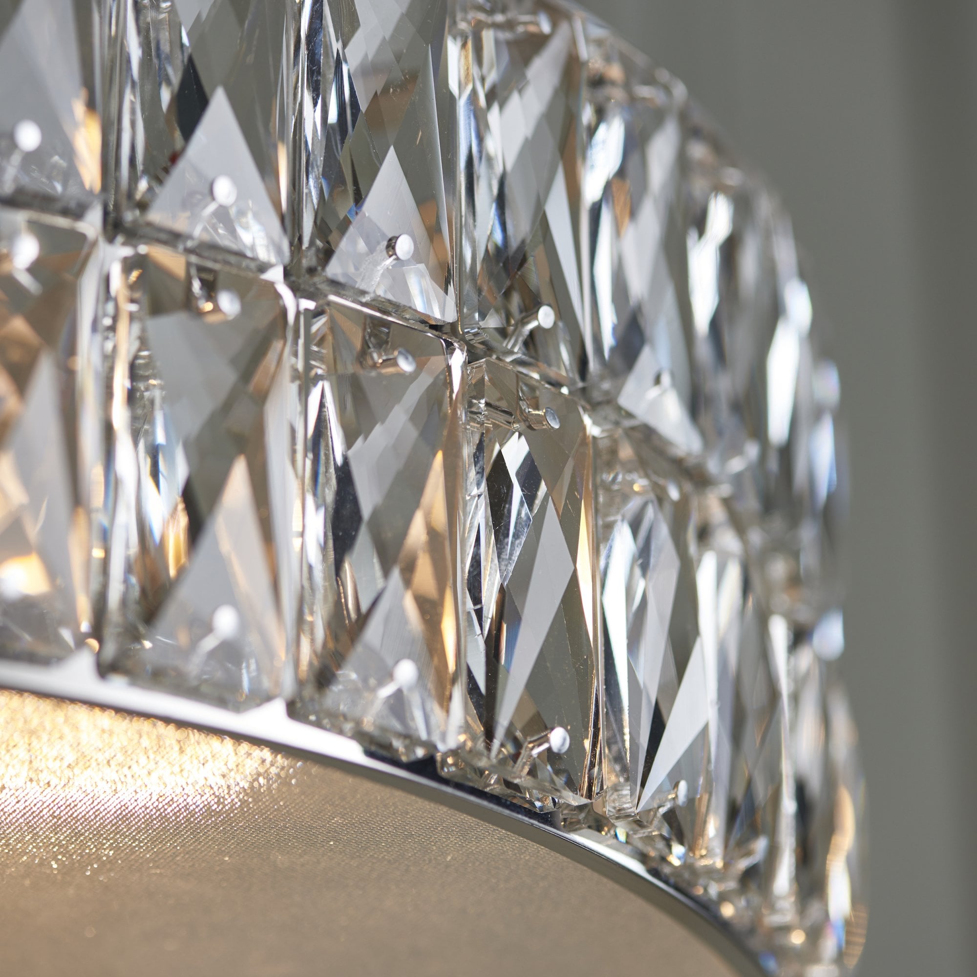 Endon Verina 5 Light Pendant - Clear Crystal & Chrome Plate