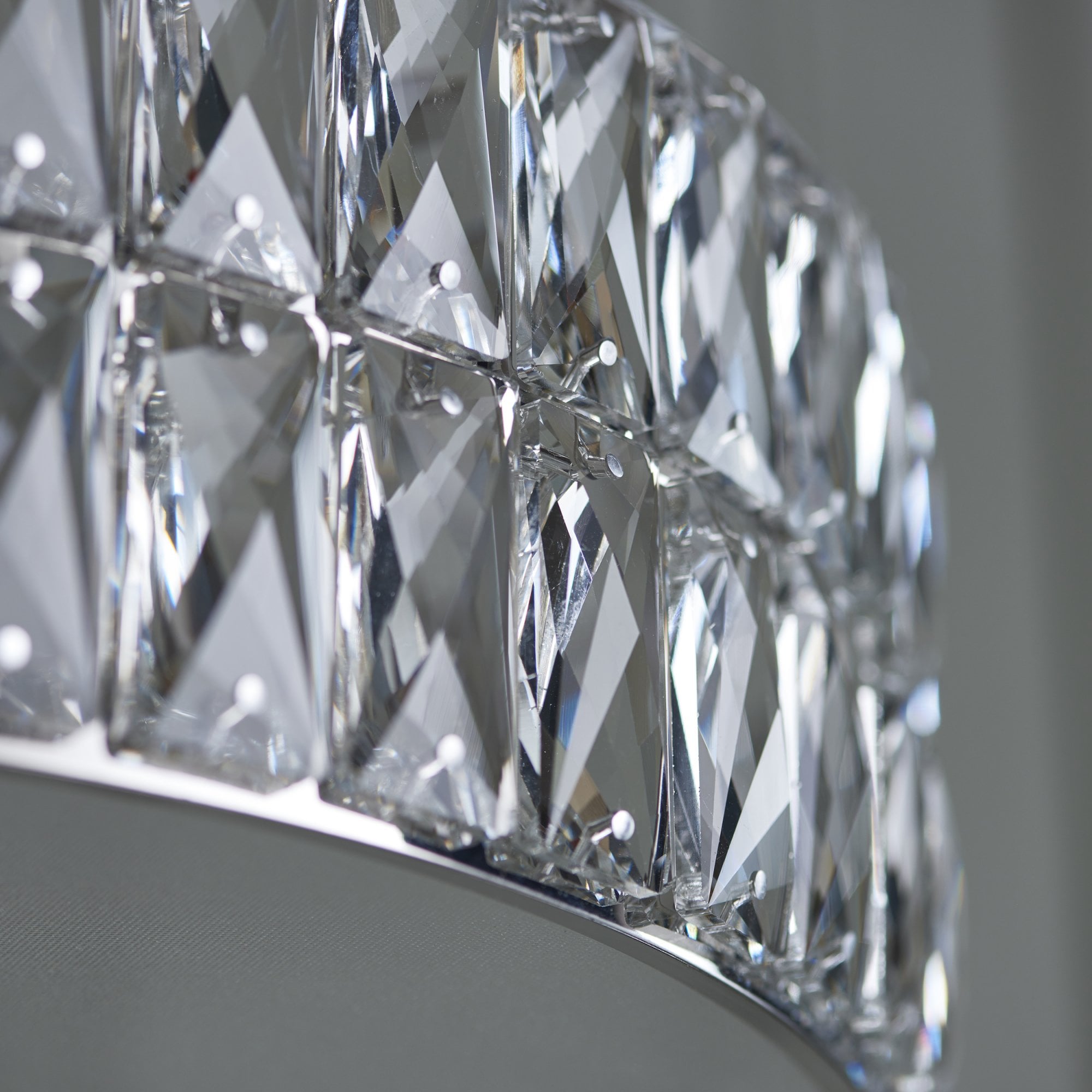 Endon Verina 5 Light Pendant - Clear Crystal & Chrome Plate