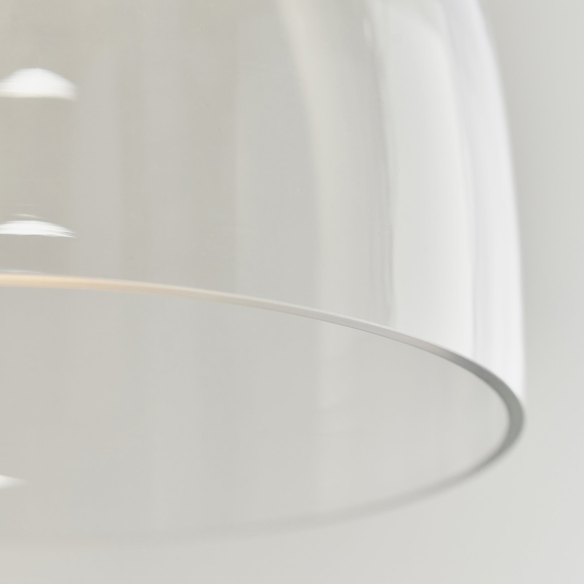 Endon Elstow Single Light Pendant Shade - Clear Glass & Chrome Plate - Shade Only