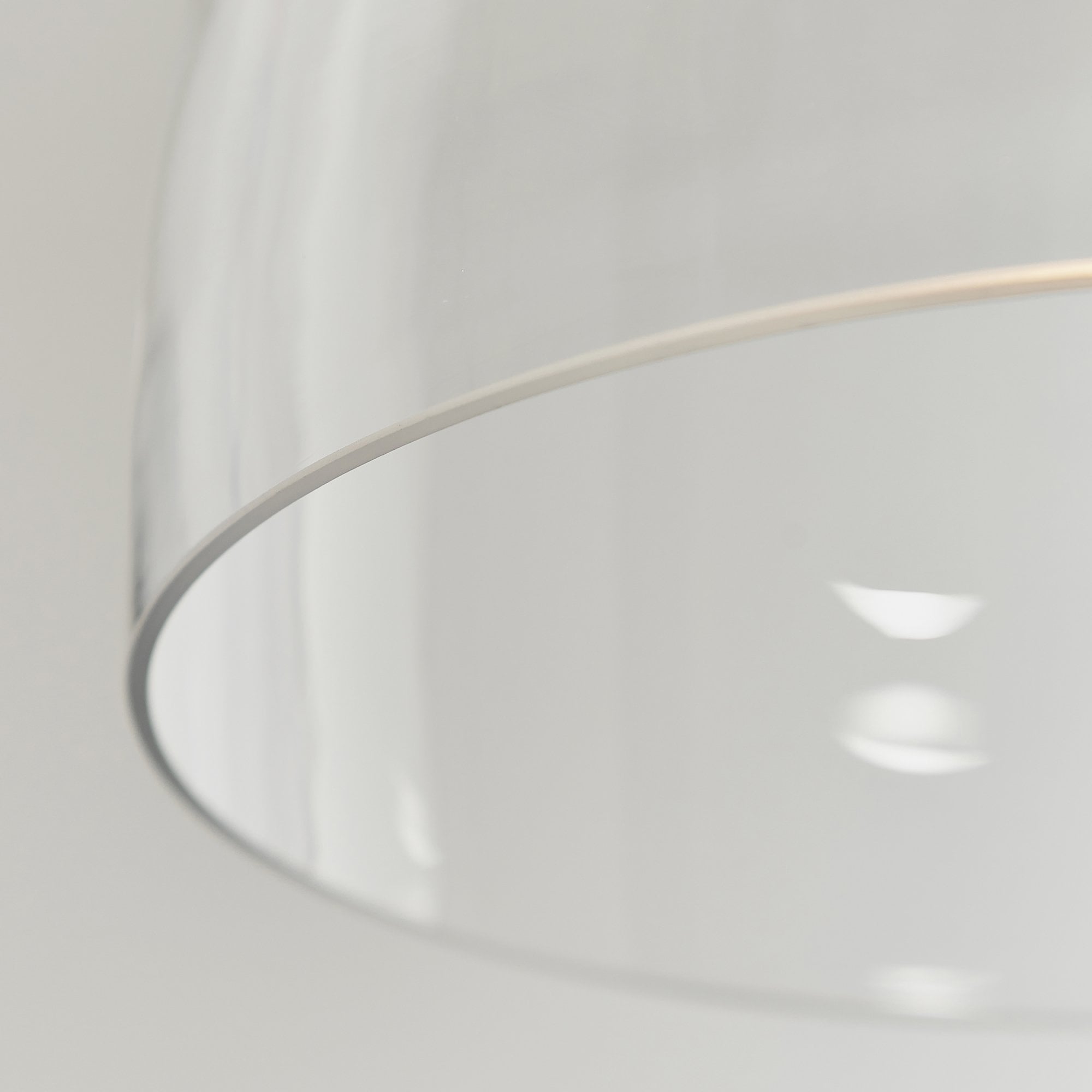 Endon Elstow Single Light Pendant Shade - Clear Glass & Chrome Plate - Shade Only