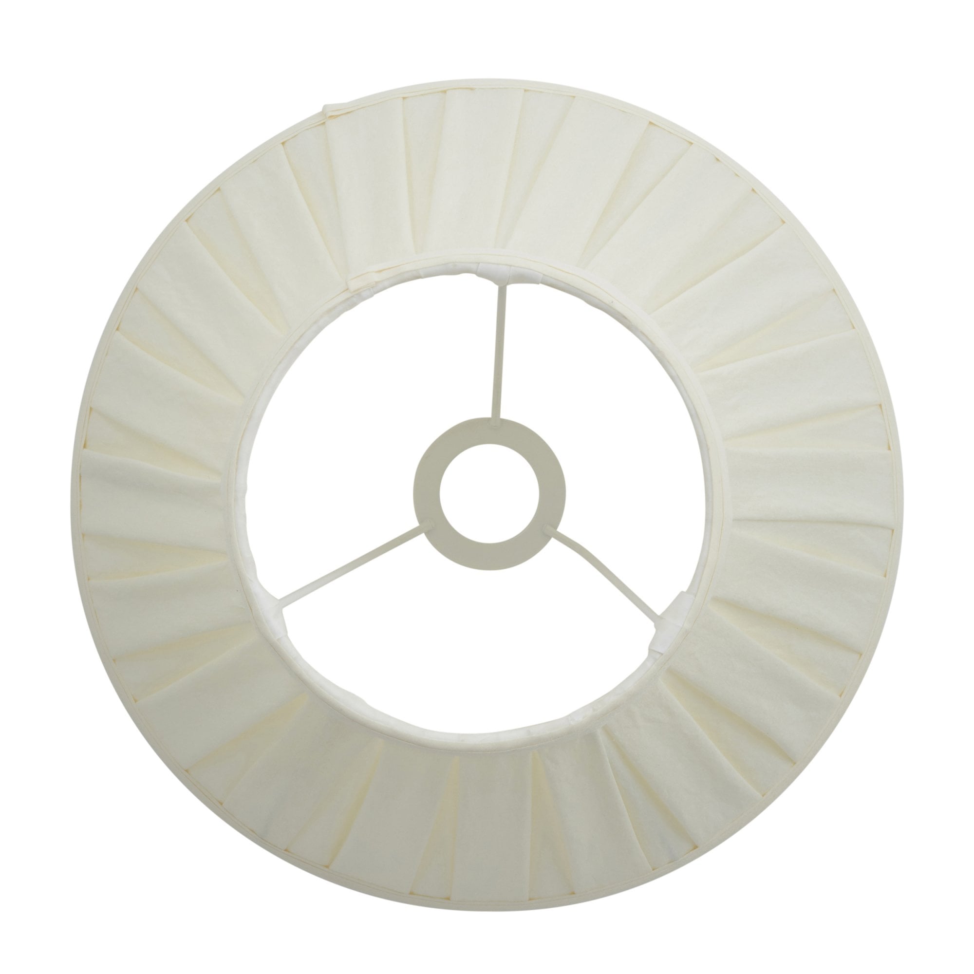 Endon Carla 12" Tapered Single Light Shade - Cream Fabric - Shade Only