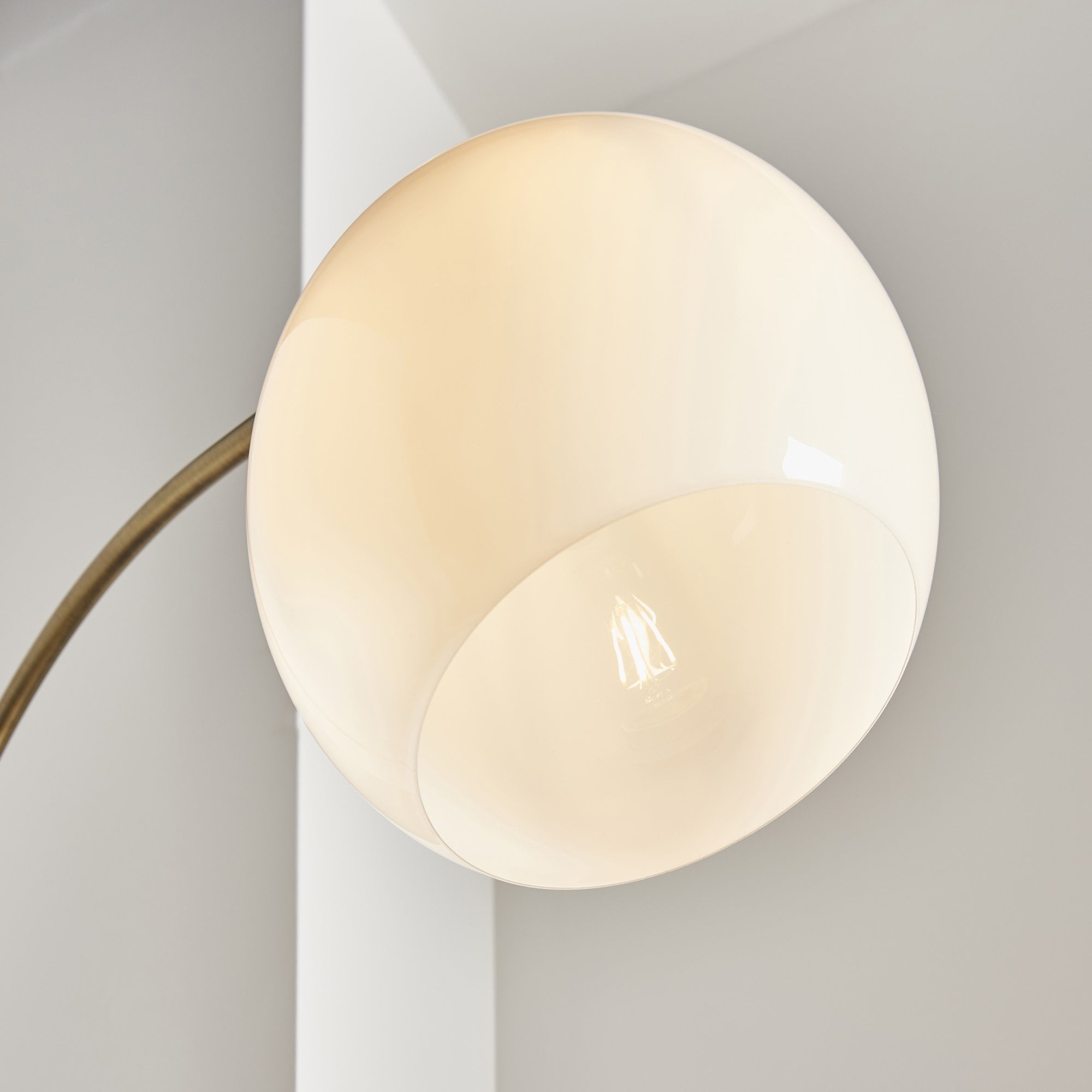 Endon Otto Floor Lamp - Black Marble Base