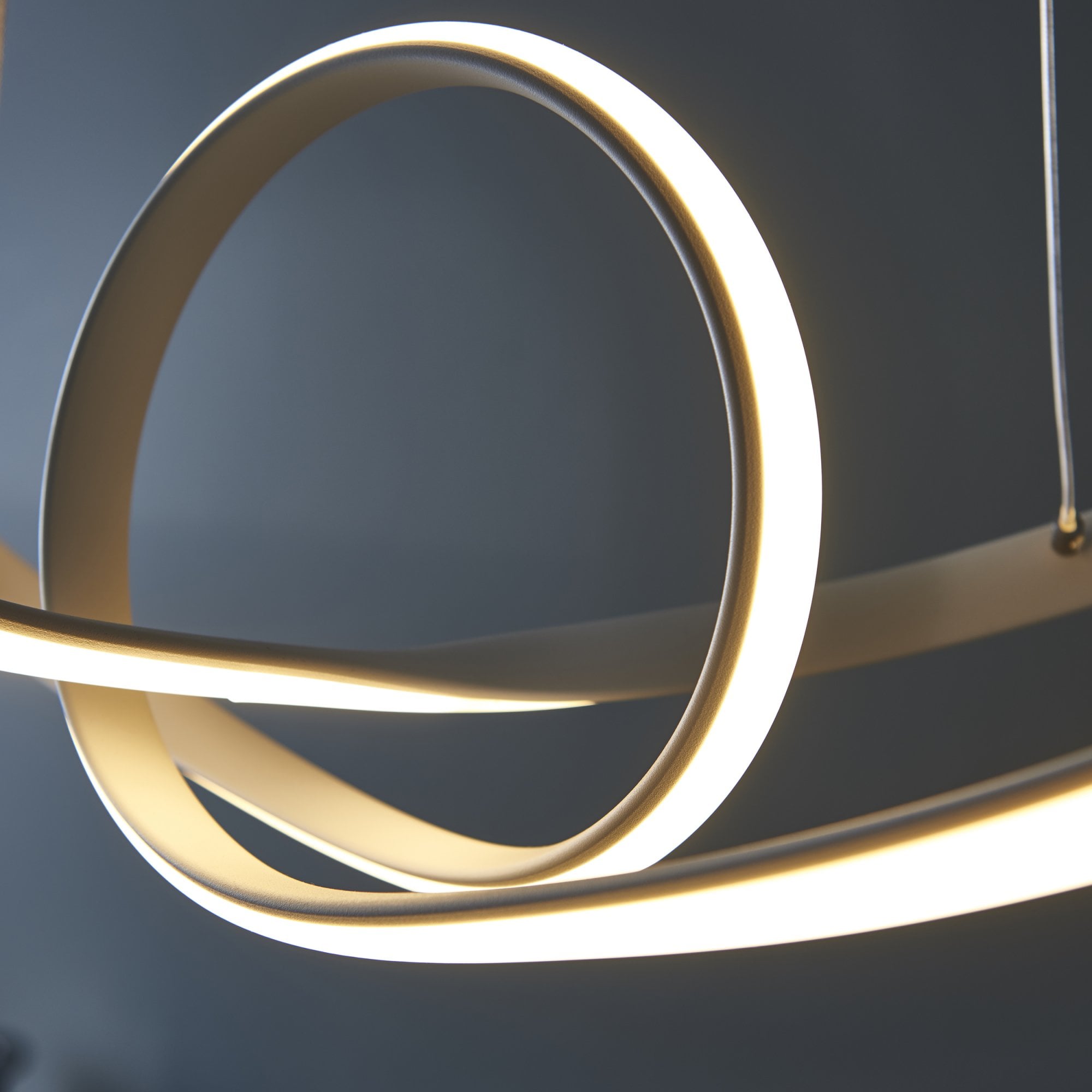 Endon Paradox Single Light Pendant - Matt White Paint & White Acrylic