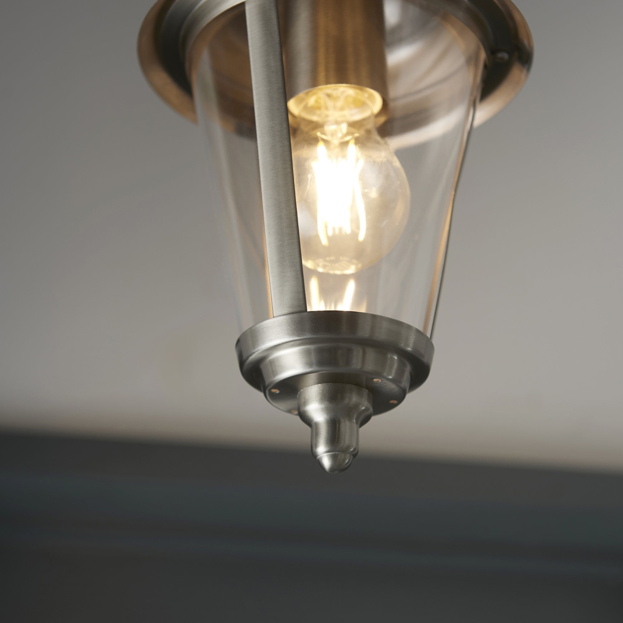 Endon Klien Pendant - Polished Stainless Steel
