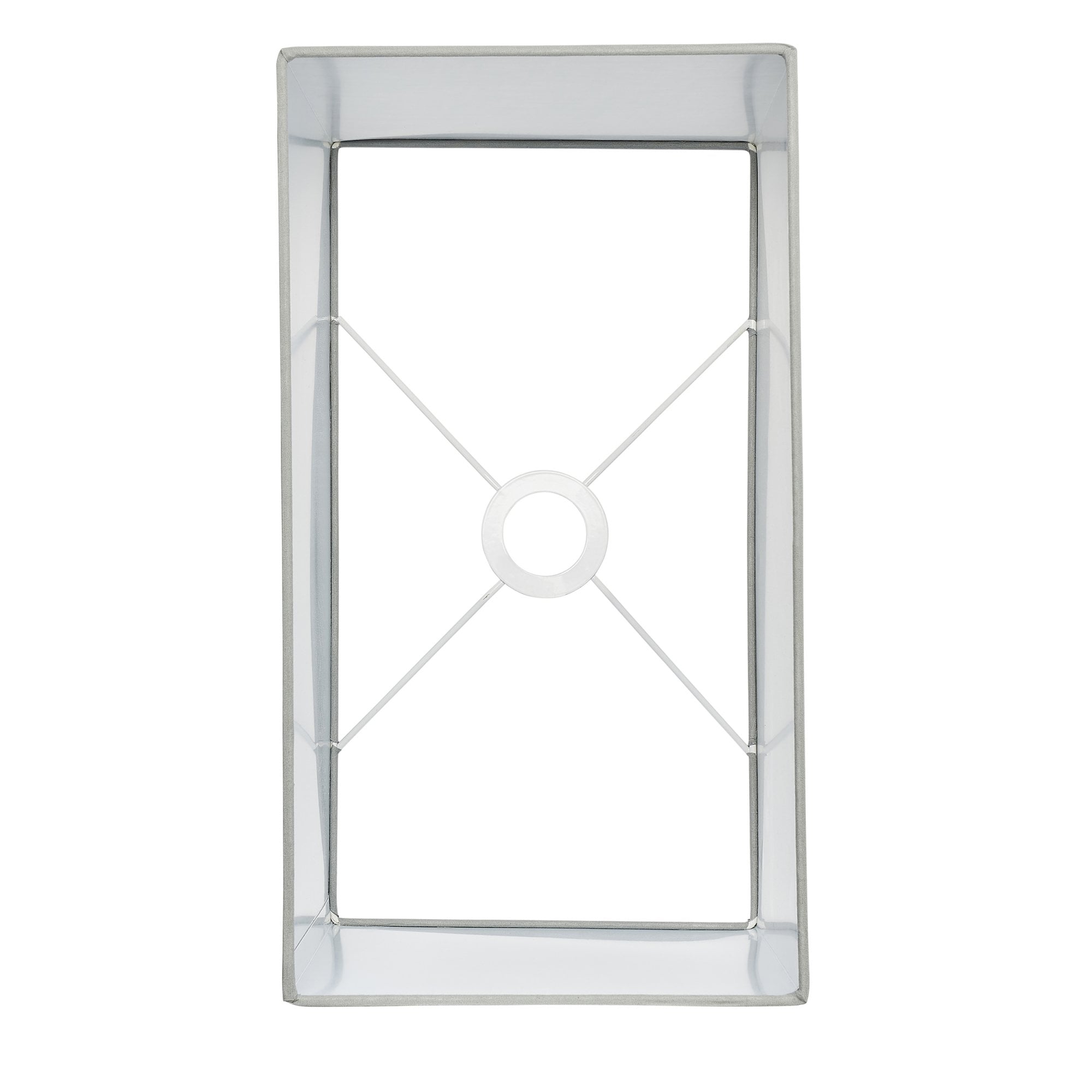 Endon Rectangular 16" Single Light Shade - Grey Fabric - Shade Only