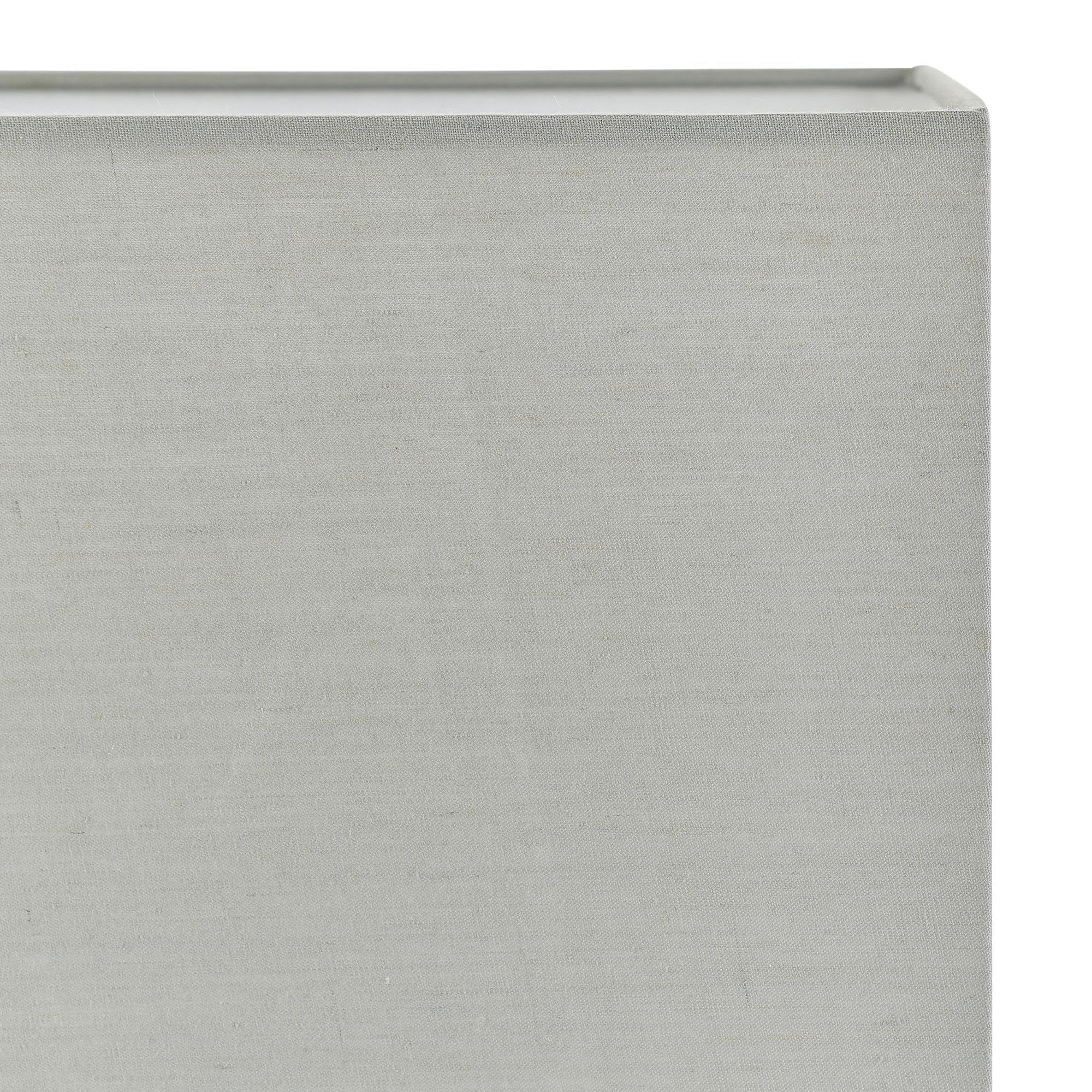Endon Rectangular 16" Single Light Shade - Grey Fabric - Shade Only
