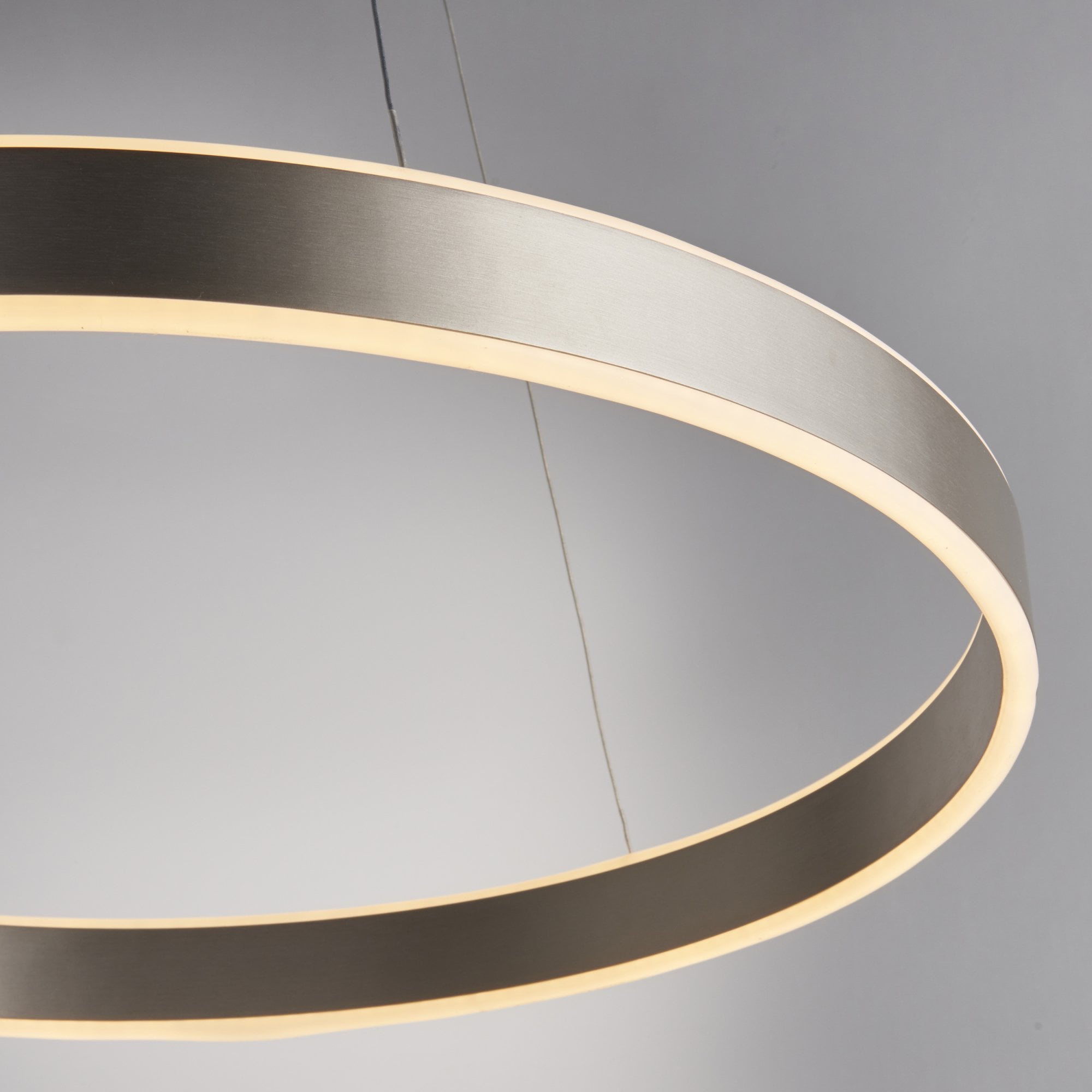 Endon Gen Single Light Pendant - Matt Nickel Plate & Frosted Acrylic