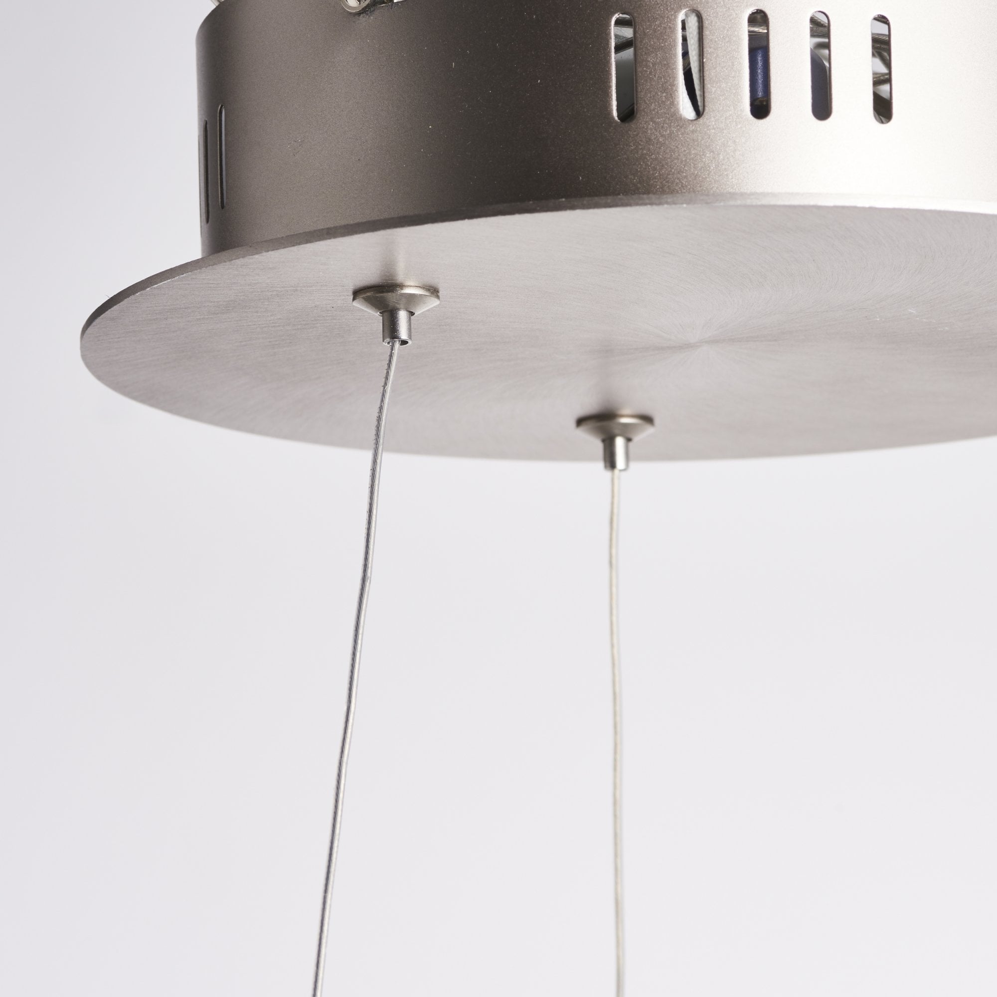 Endon Gen Single Light Pendant - Matt Nickel Plate & Frosted Acrylic