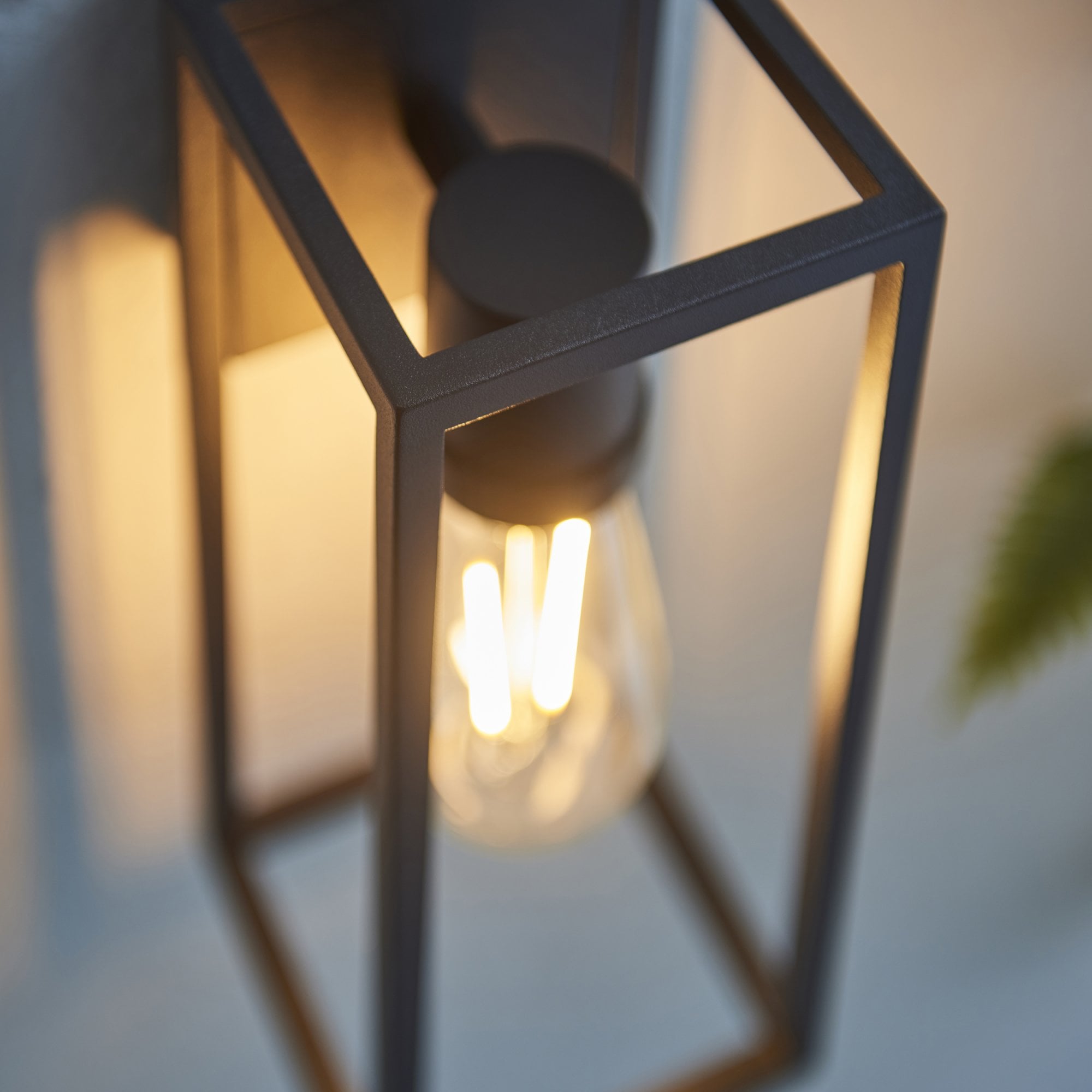 Endon Herbert Single Light Wall Light - Textured Black