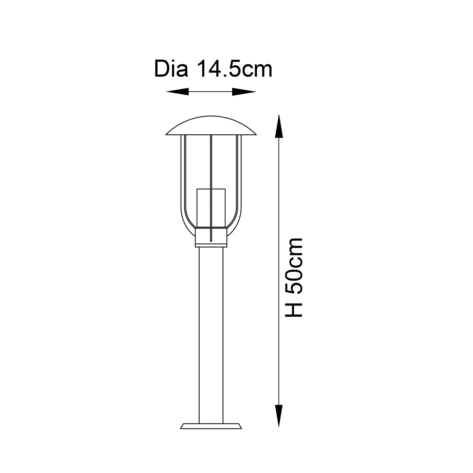Endon Quinn Single Light Floor Lamp - Textured Black & Clear Pc