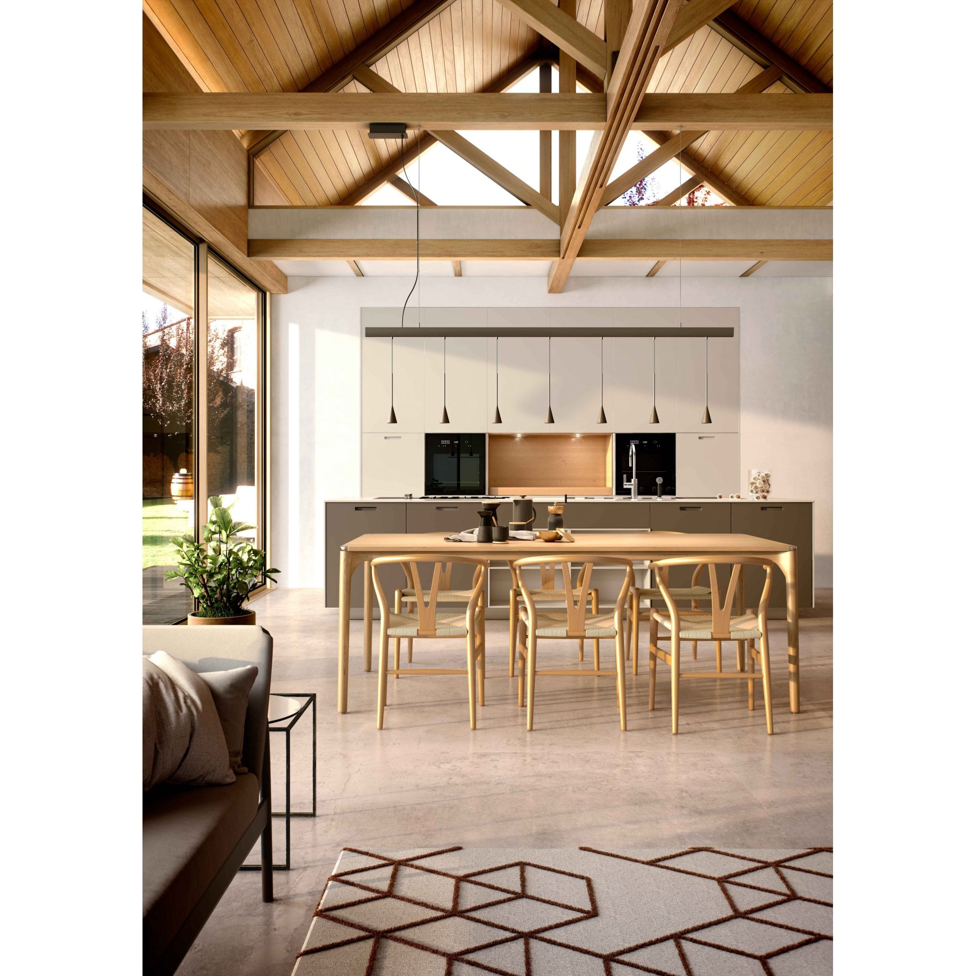 Bover Skybell Linear S/7L Pendant