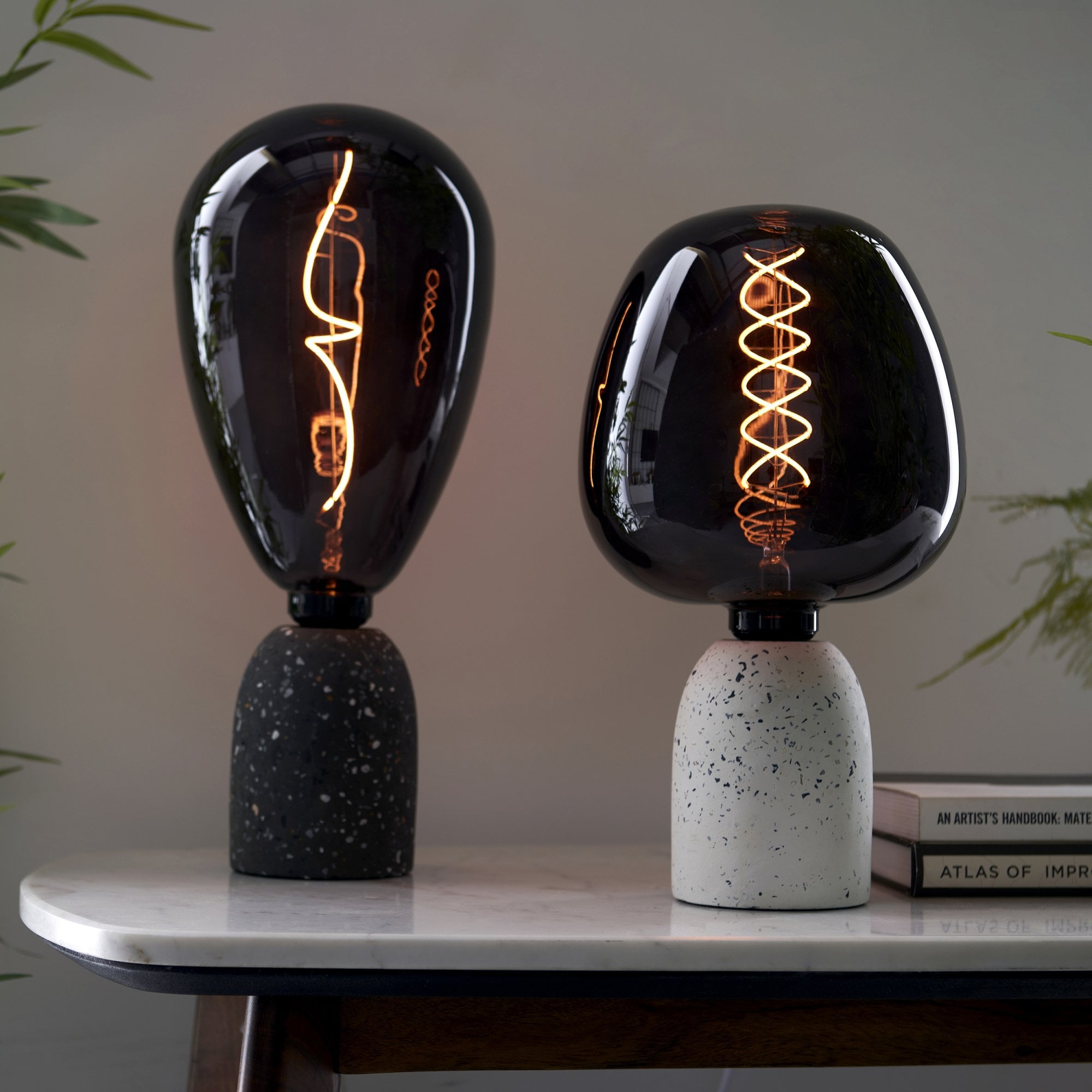 Endon Wisp E27 LED 4W Filament Bulb - 1800K - Non-Dimmable - Smoked Glass