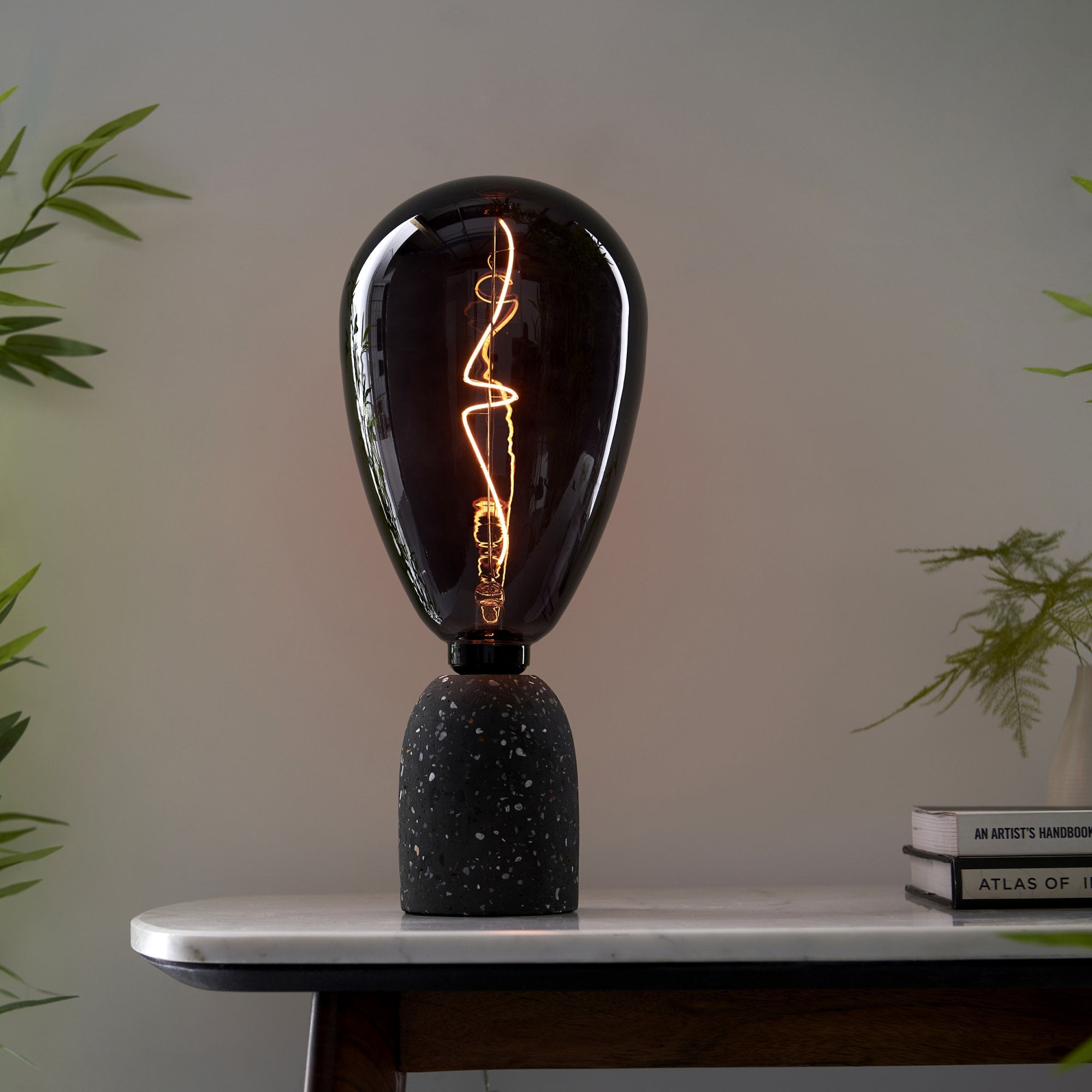 Endon Wisp E27 LED 4W Filament Bulb - 1800K - Non-Dimmable - Smoked Glass