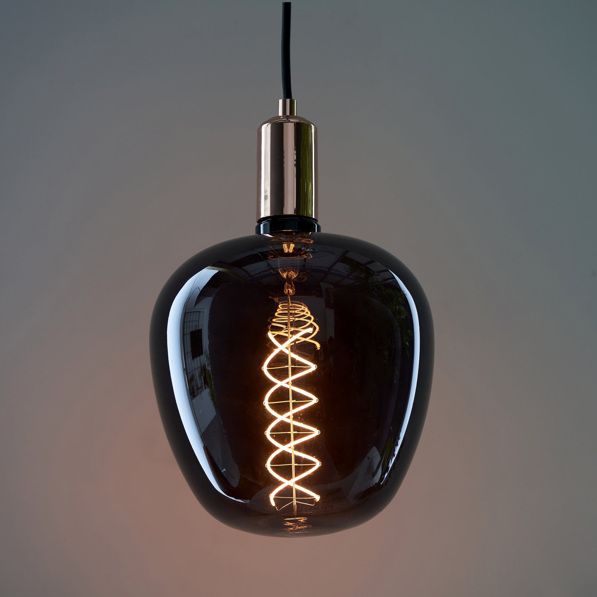 Endon Helix E27 LED 4W Filament Bulb - 1800K - Non-Dimmable - Smoked Glass