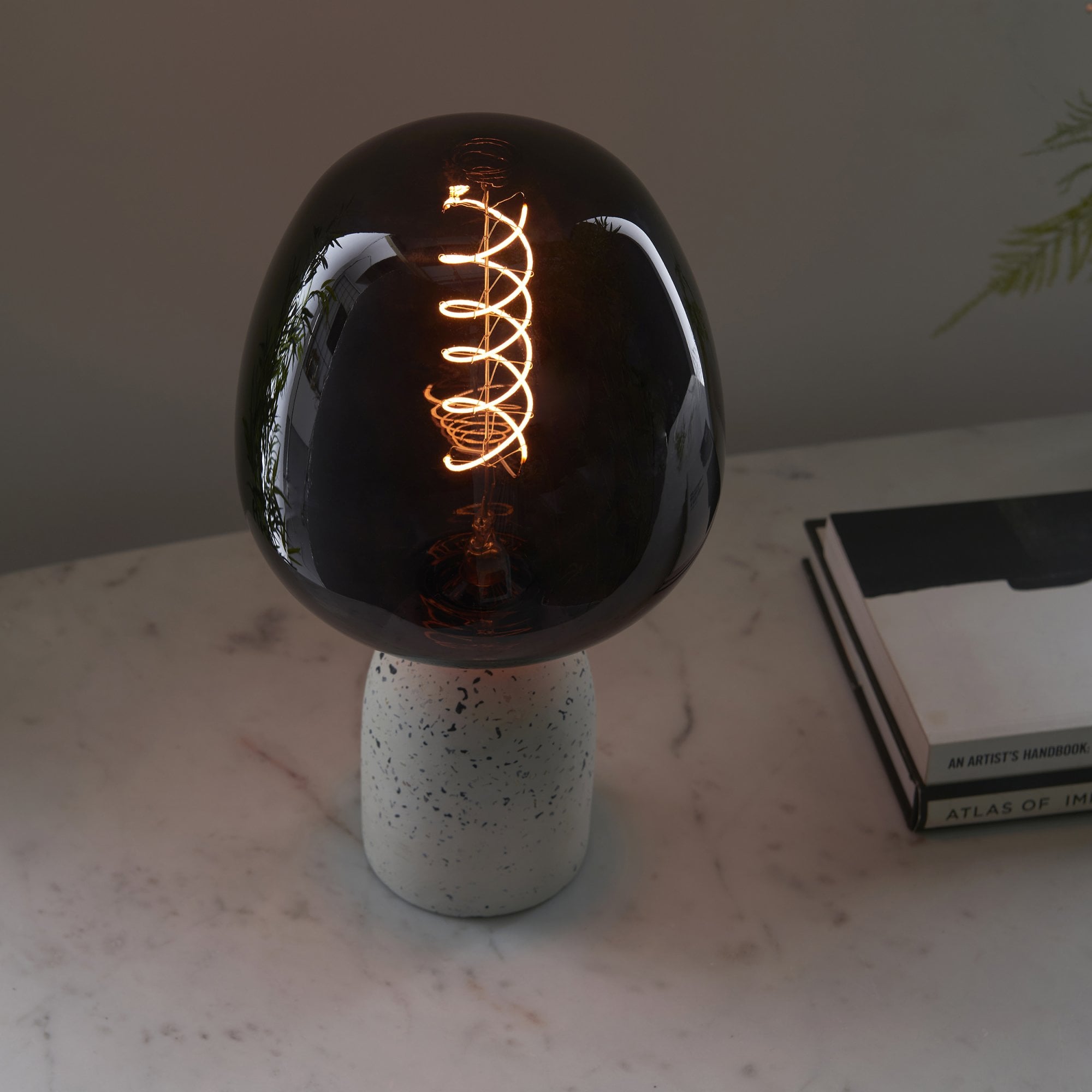 Endon Helix E27 LED 4W Filament Bulb - 1800K - Non-Dimmable - Smoked Glass