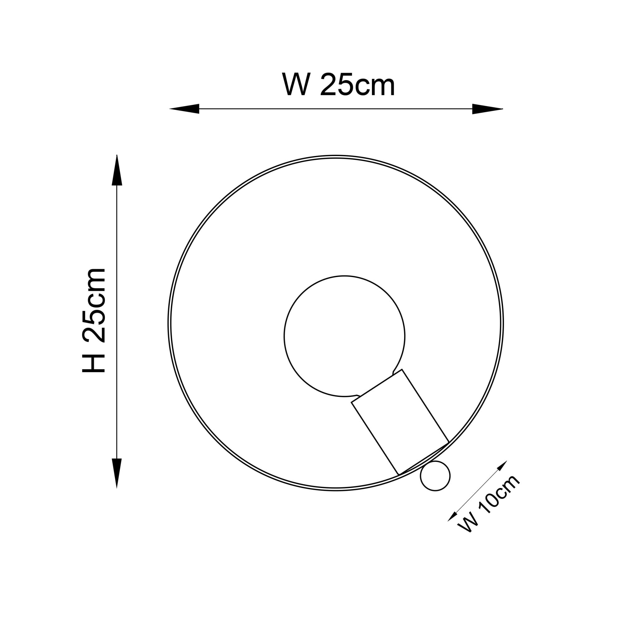 Endon Hoop Single Table Lamp - Brushed Copper, Nickel & Brass