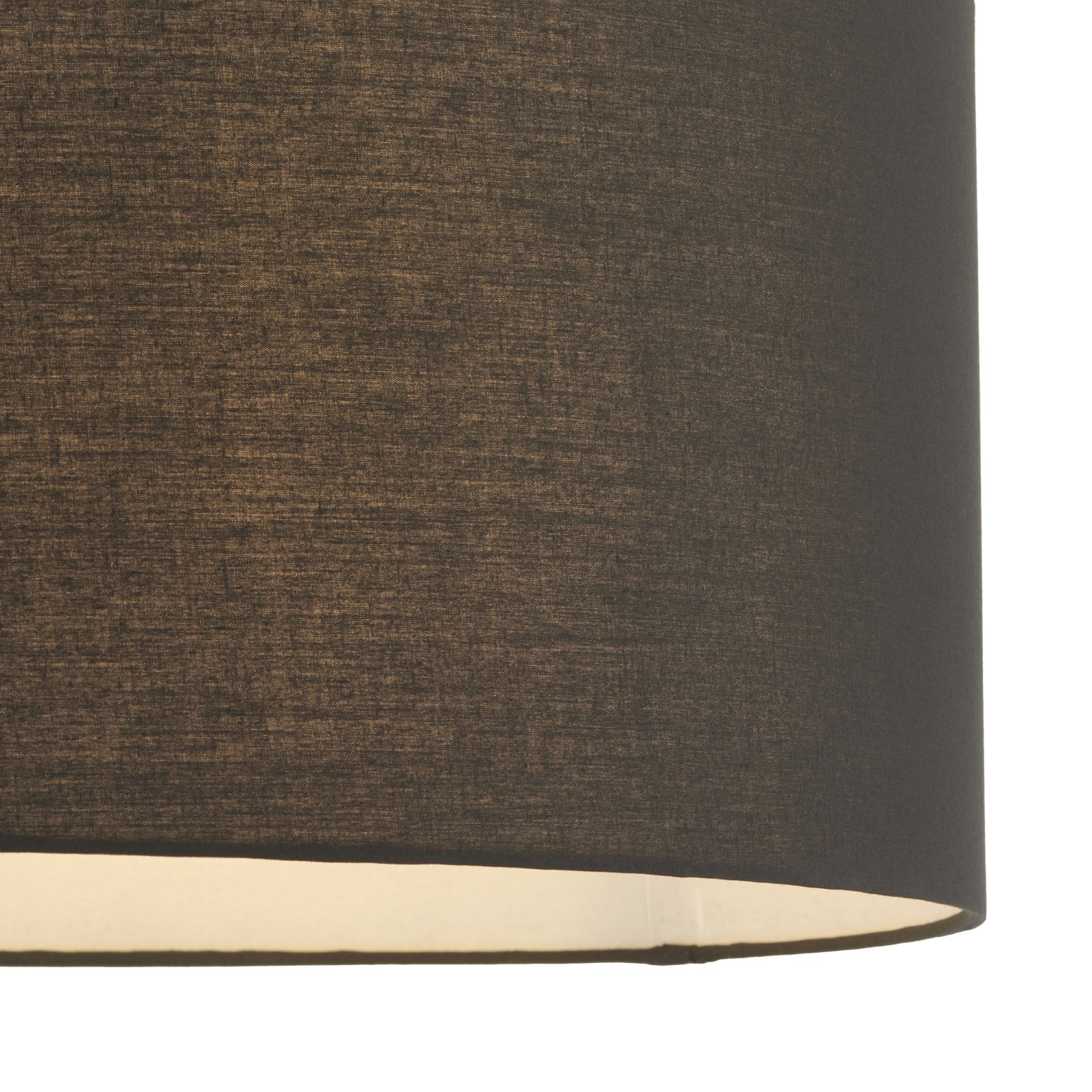 Endon Cylinder 20 Inch Shade - Black Cotton - Shade Only