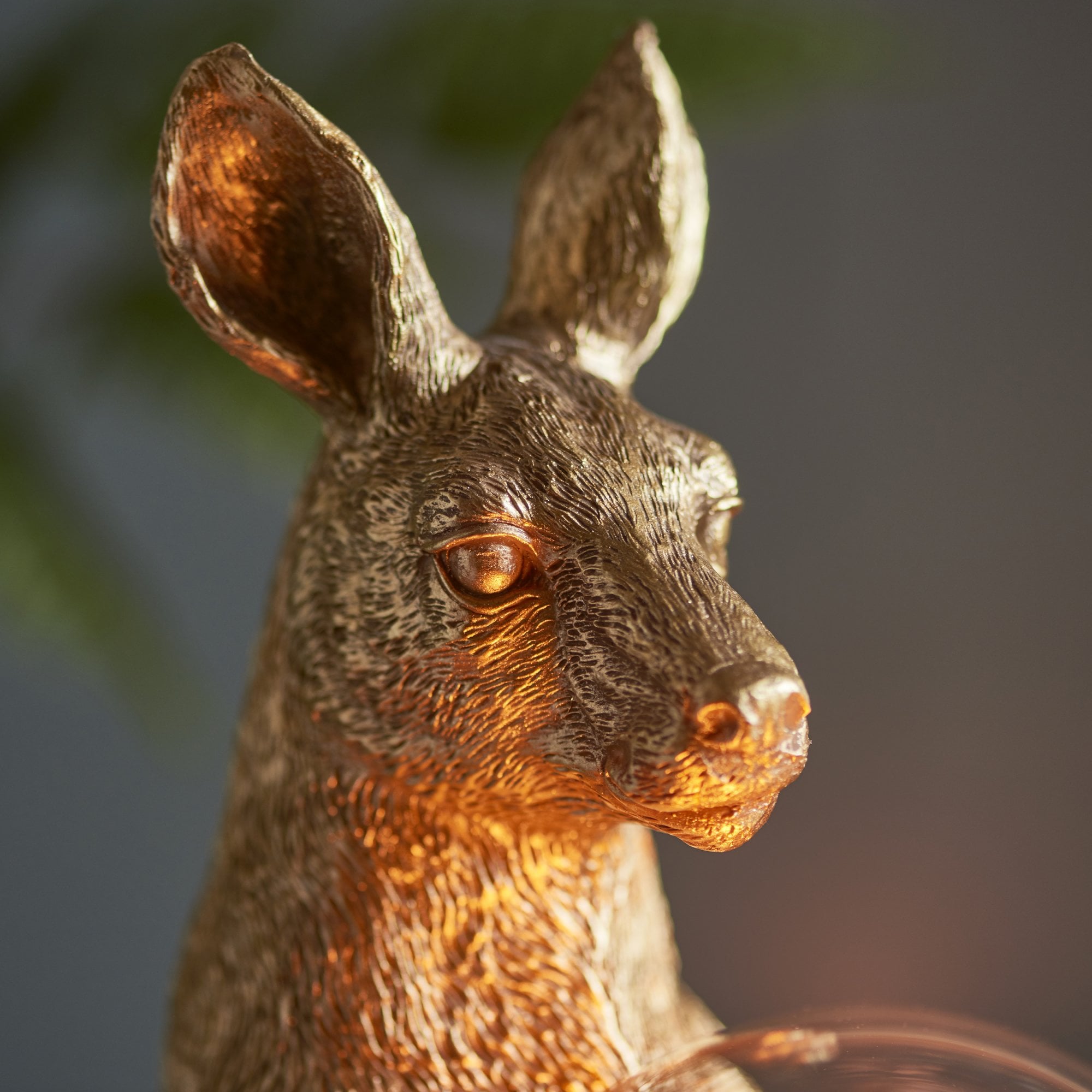 Utopia Skippy The Kangaroo Table Lamp - Vintage Gold