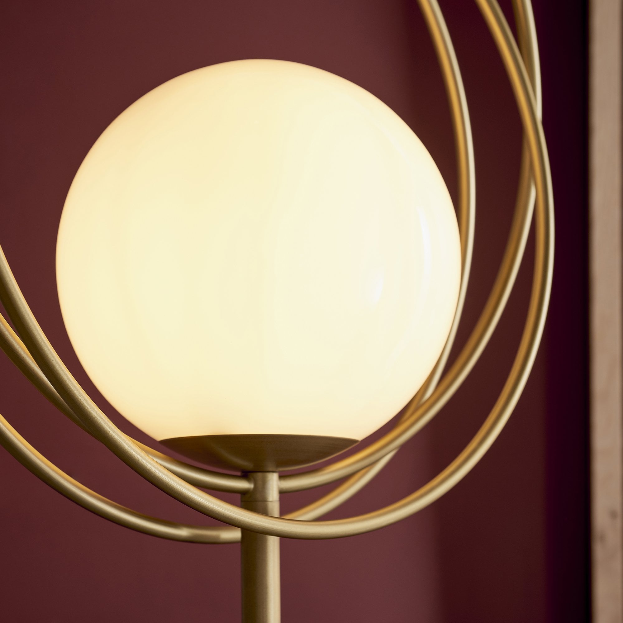 Utopia Saturn Floor Lamp - Brushed Gold