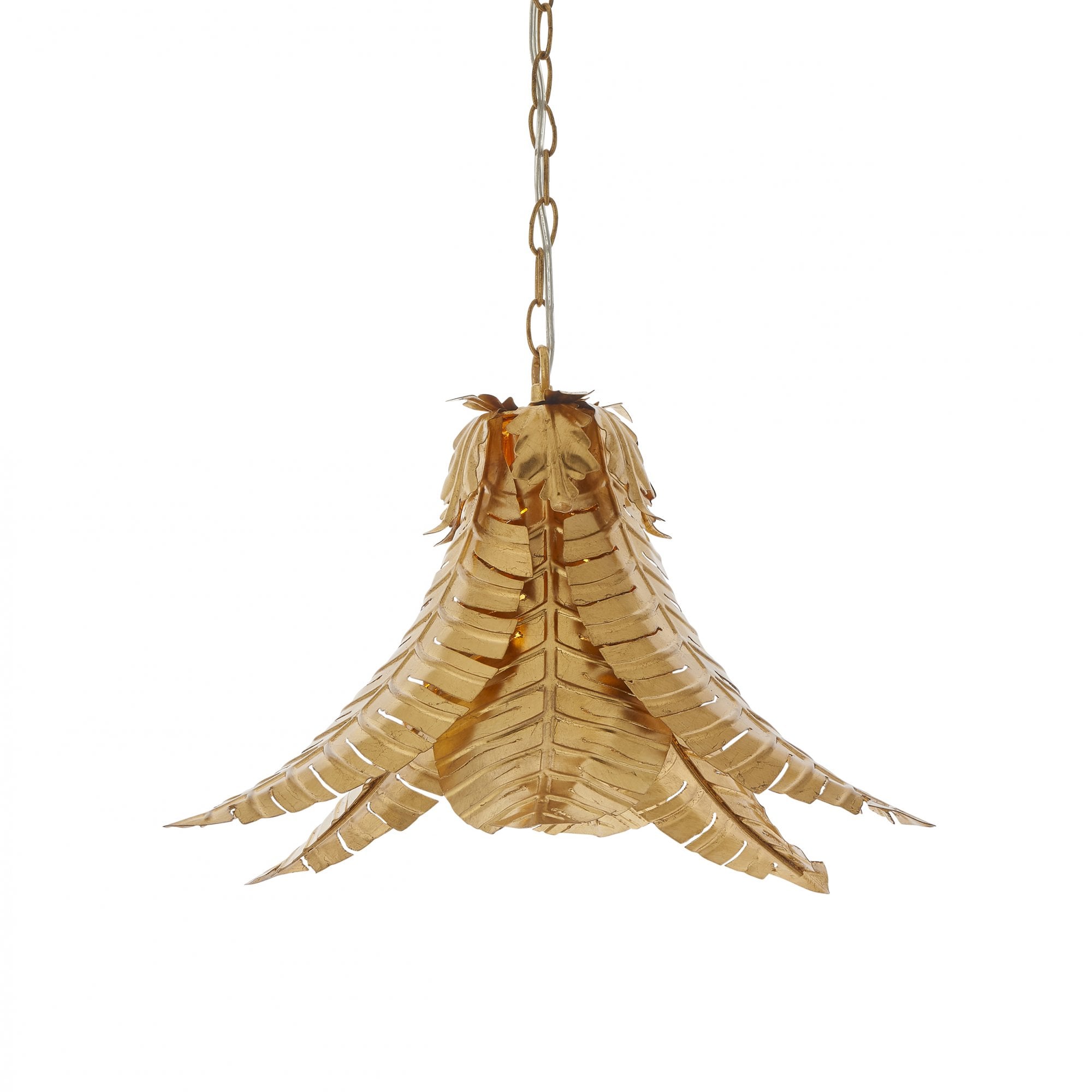 Utopia Tropical Single Pendant - Gold - 48cm Diameter