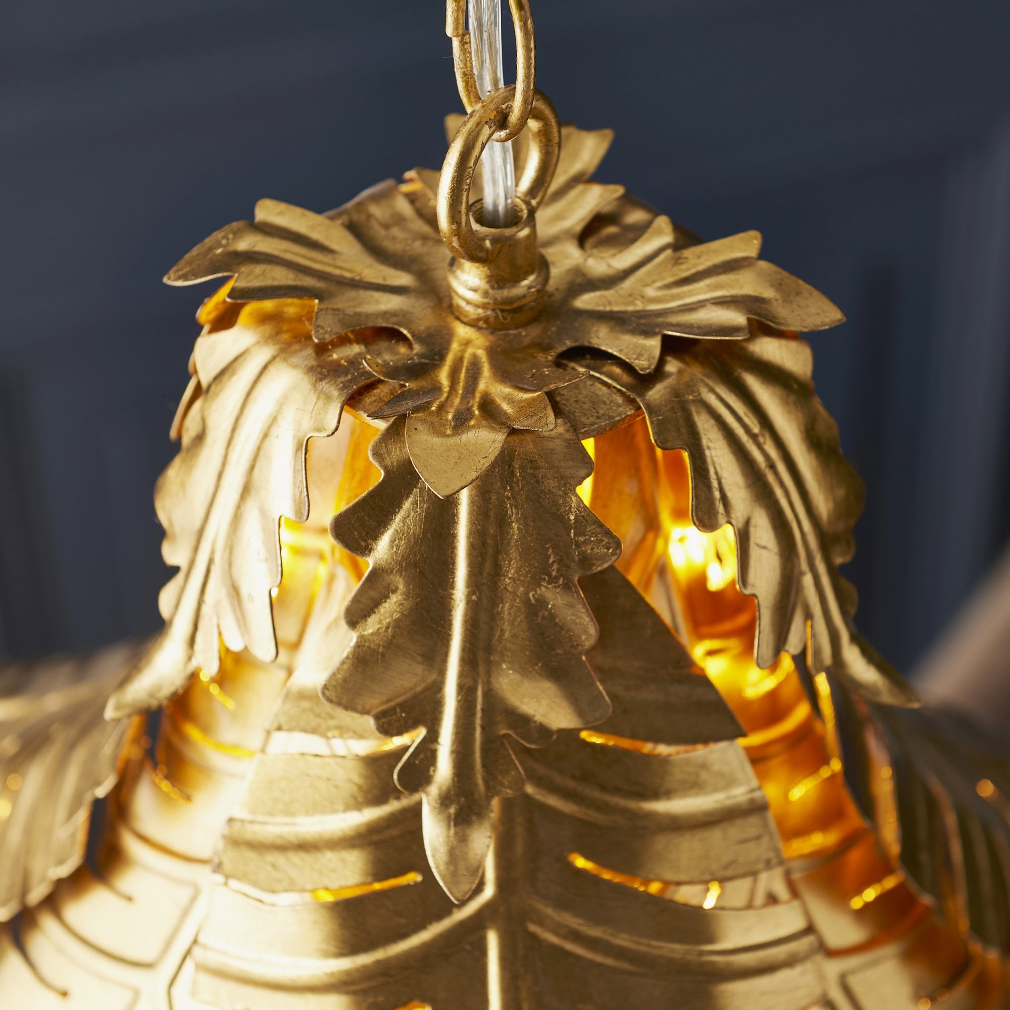 Utopia Tropical Single Pendant - Gold - 48cm Diameter