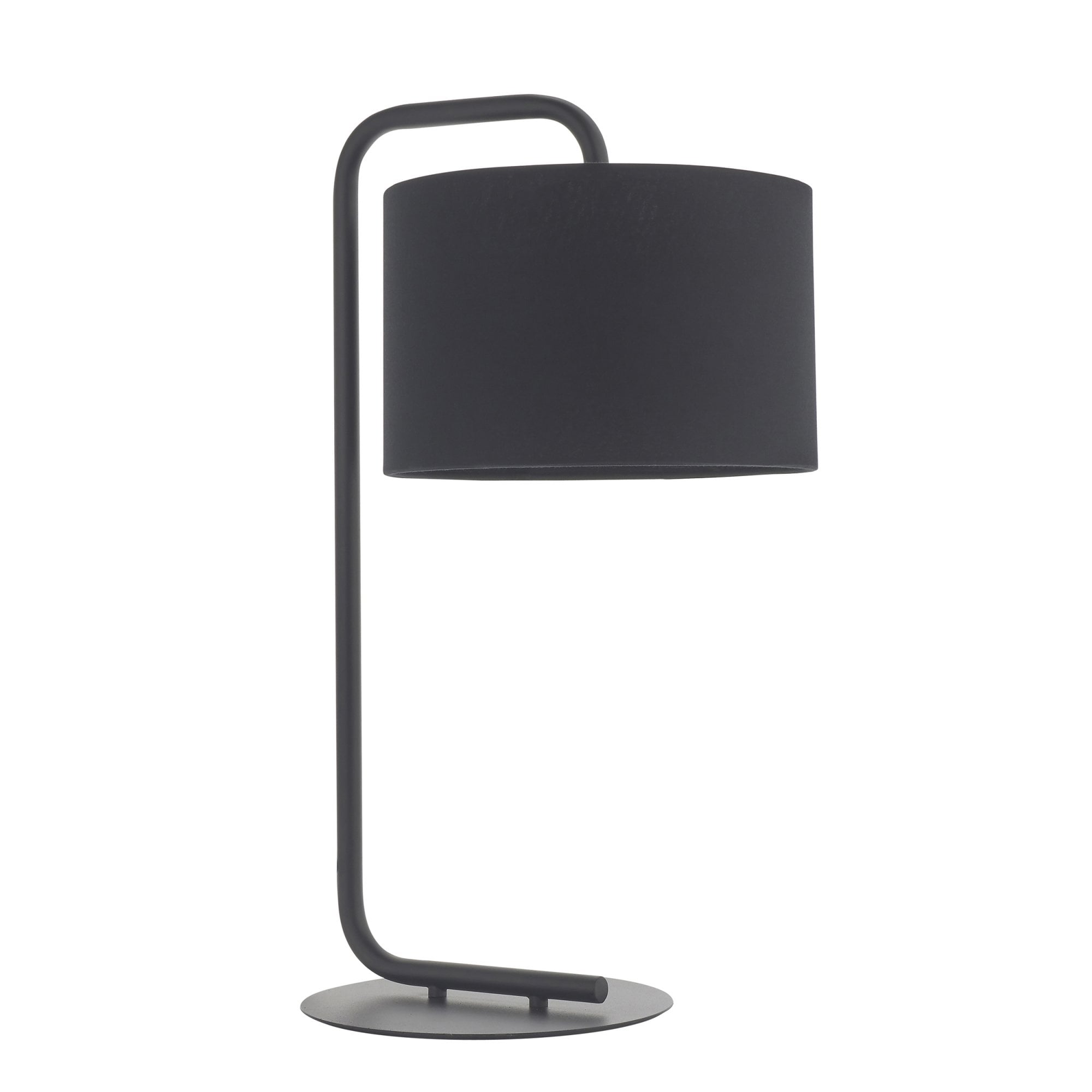 Utopia The Modern Table Lamp - Satin Black With Black Shade