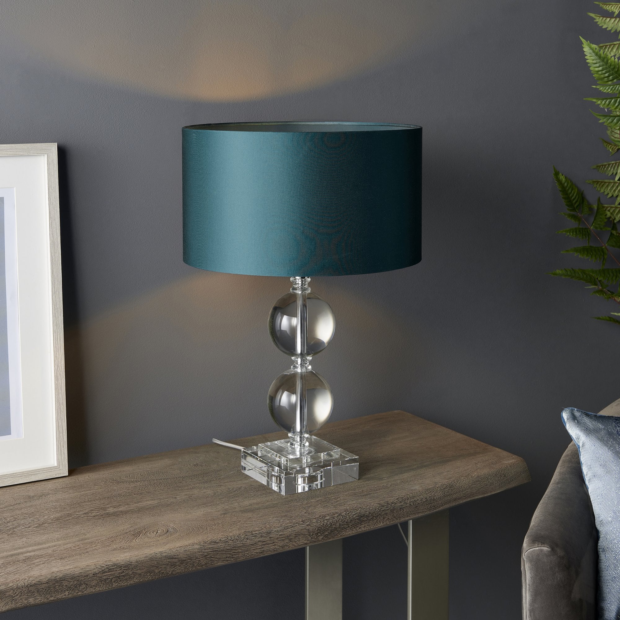 Utopia Neptune Table Lamp - Clear Crystal Base Only - 43cm Tall