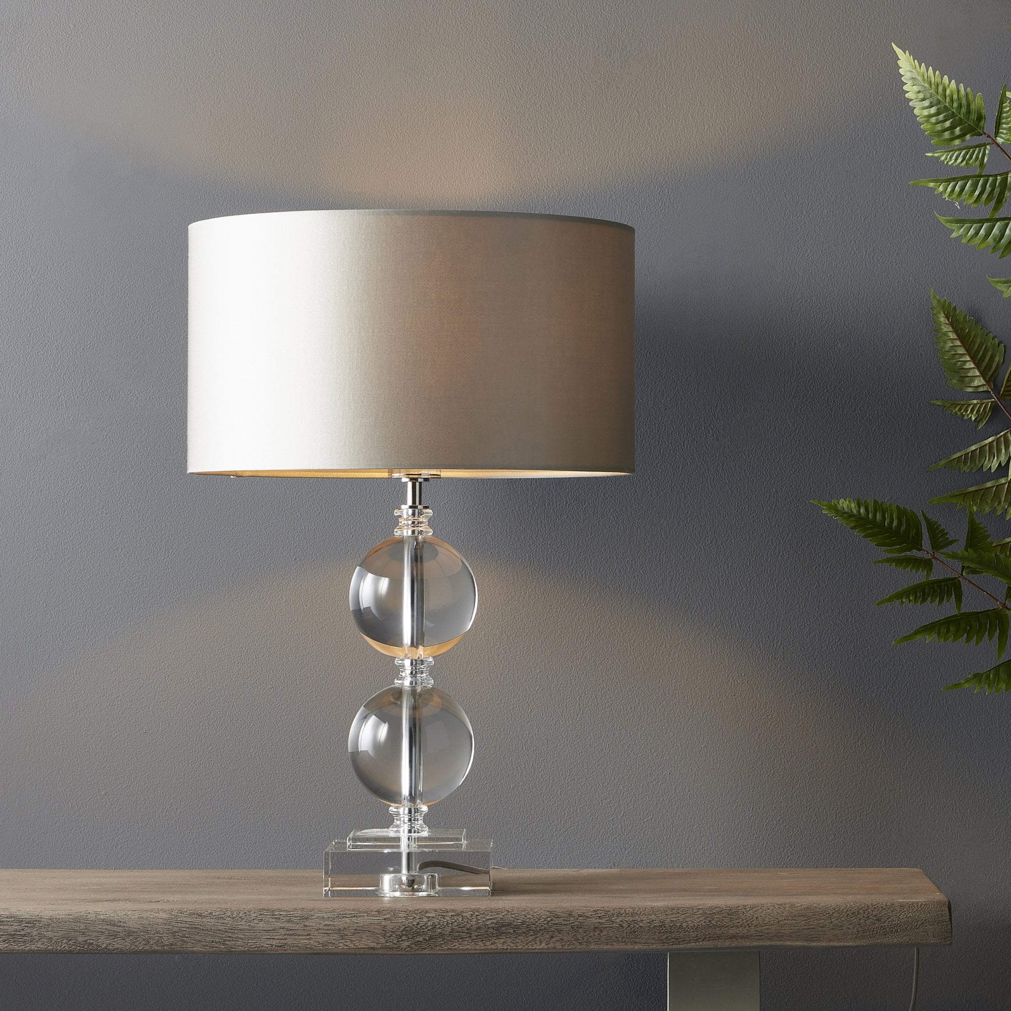 Utopia Neptune Table Lamp - Clear Crystal Base Only - 43cm Tall