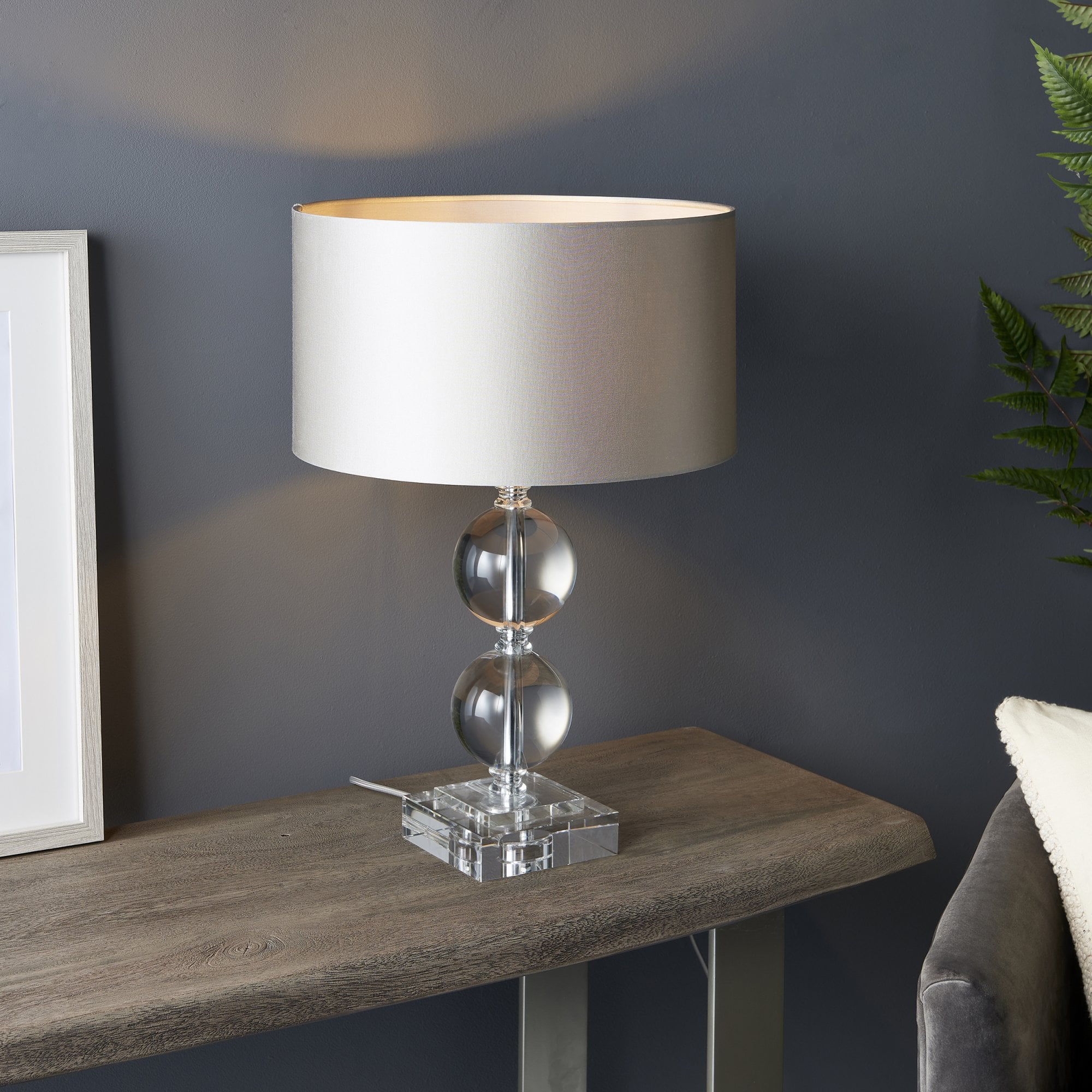 Utopia Neptune Table Lamp - Clear Crystal Base Only - 43cm Tall