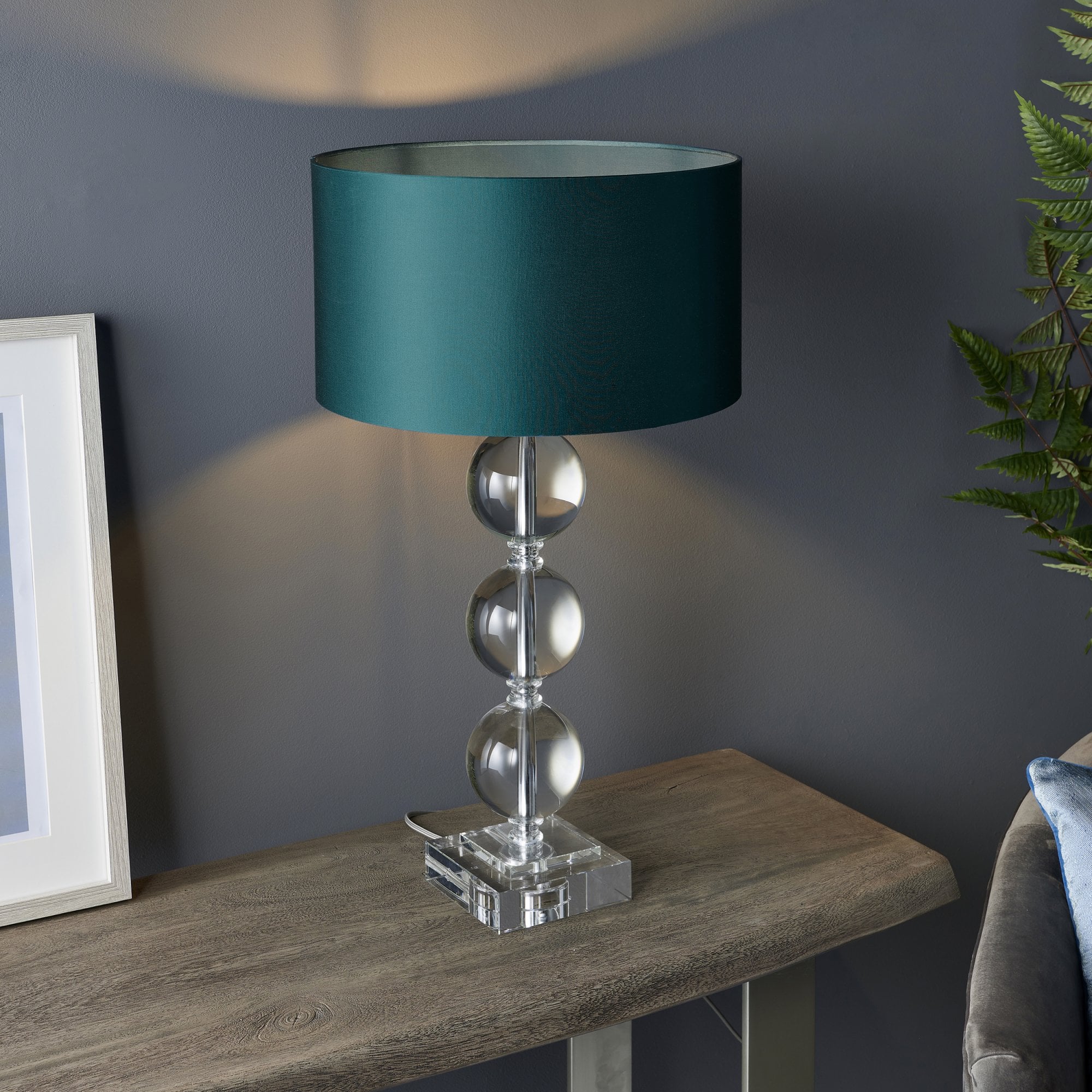 Utopia Neptune Table Lamp - Clear Crystal - Base Only - 56cm Tall
